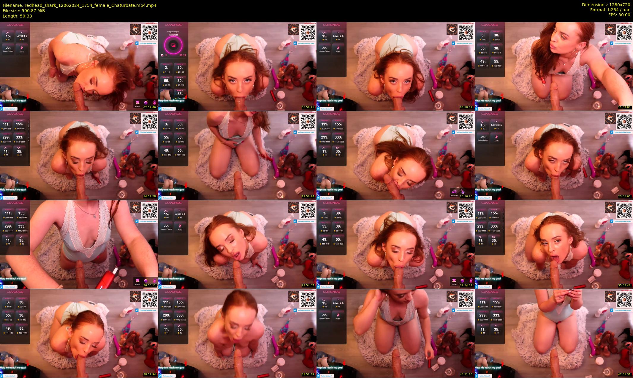 redhead_shark — 51 minute Chaturbate female cam show recording, 720p, Jun 12, 2024