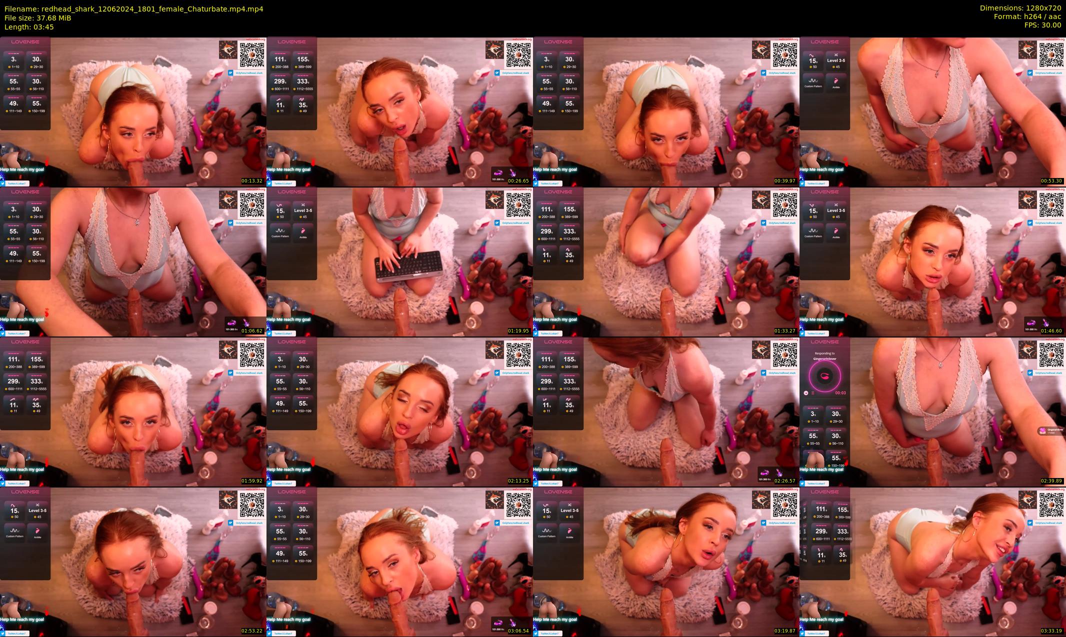 redhead_shark — 4 minute Chaturbate female cam show recording, 720p, Jun 12, 2024