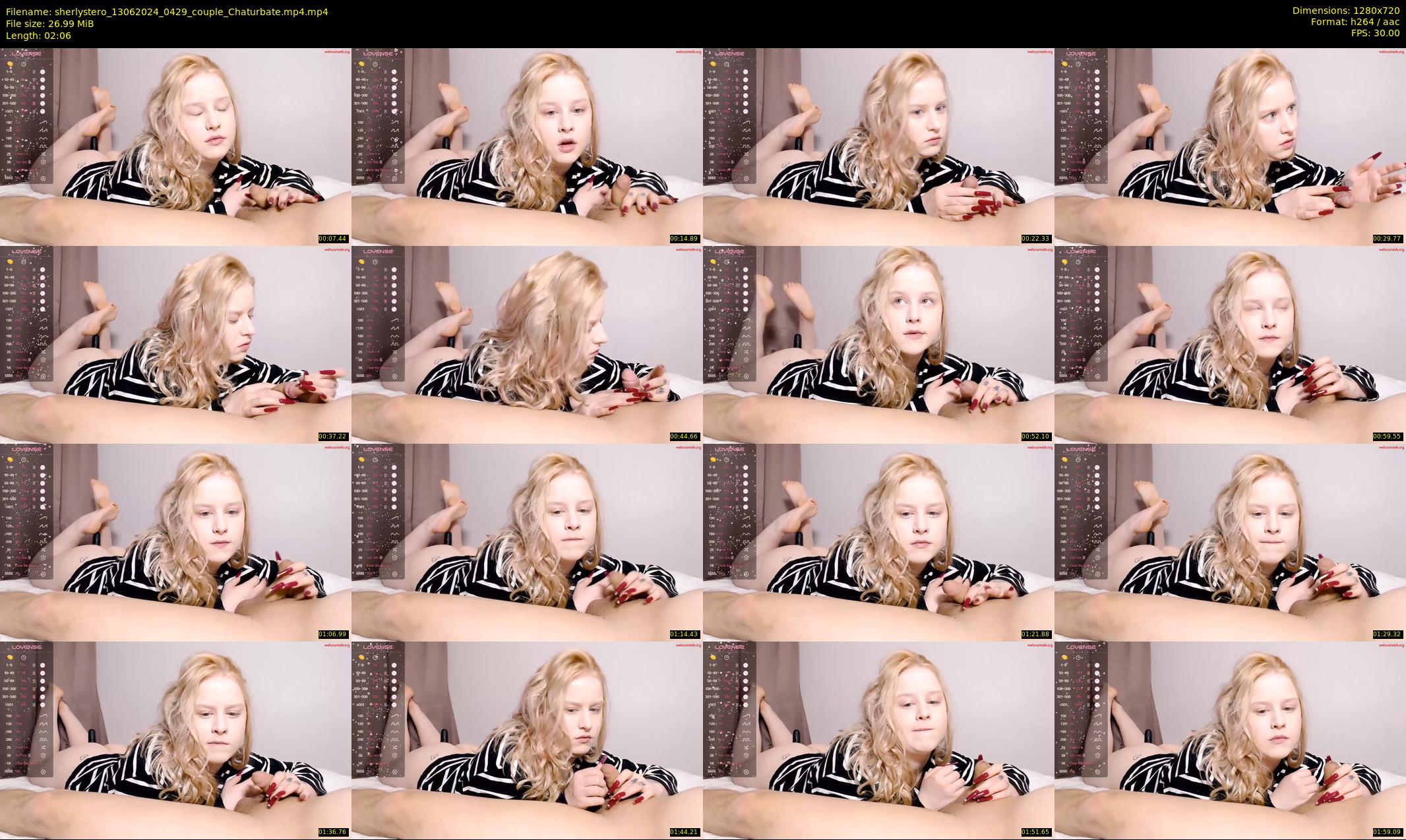 sherlystero — 3 minute Chaturbate couple cam show recording, 720p, Jun 13, 2024