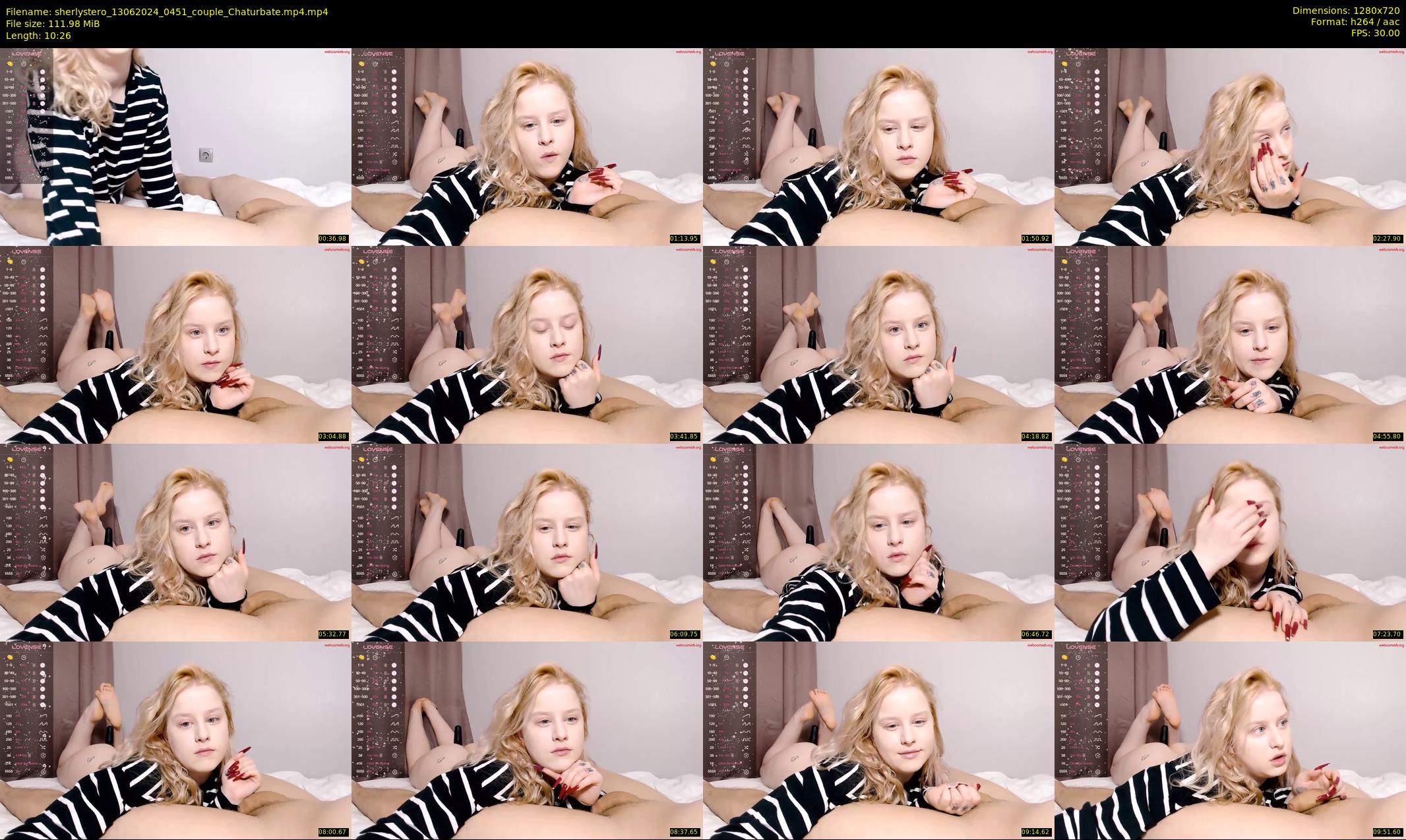 sherlystero — 11 minute Chaturbate couple cam show recording, 720p, Jun 13, 2024