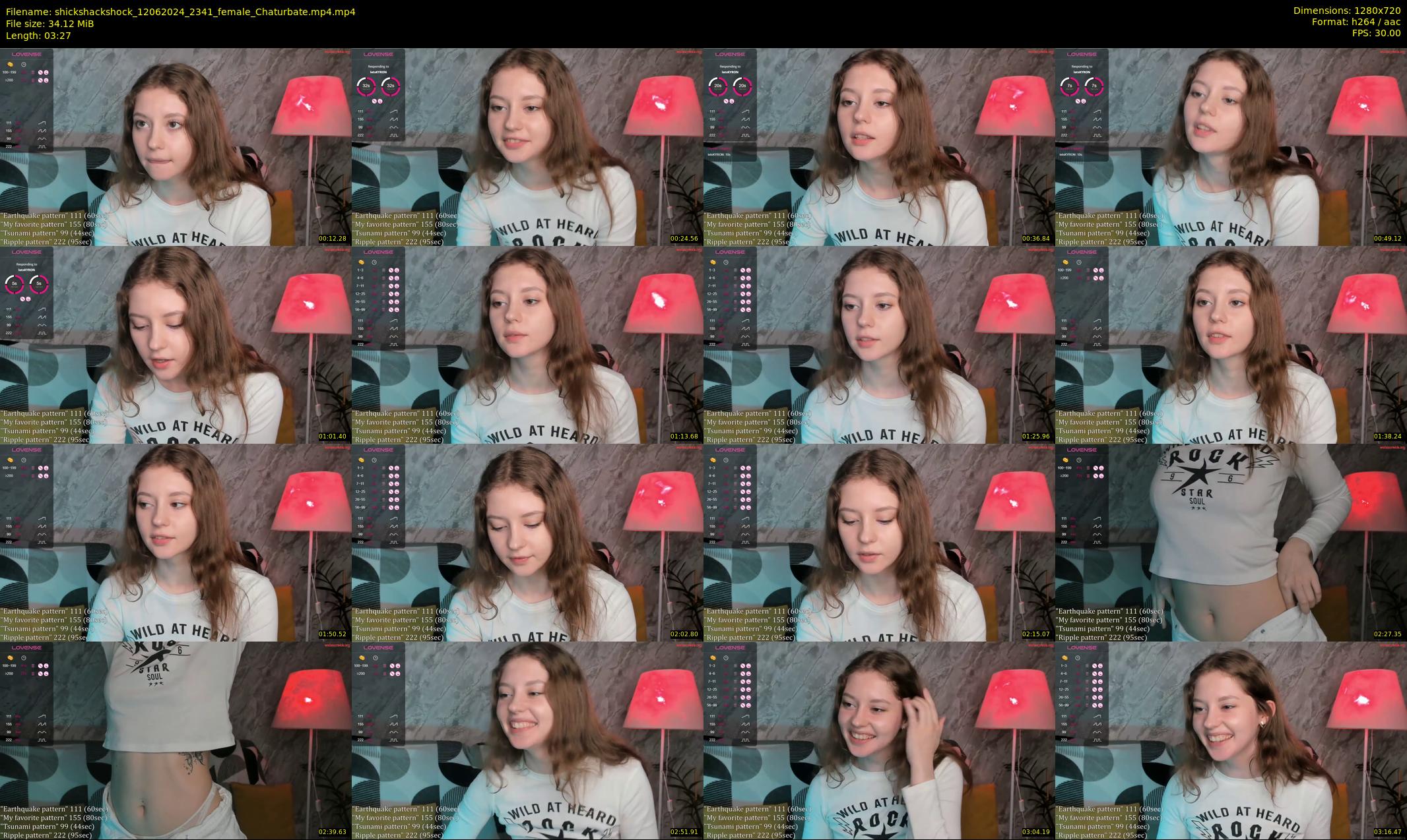 shickshackshock — 4 minute Chaturbate female cam show recording, 720p, Jun 12, 2024