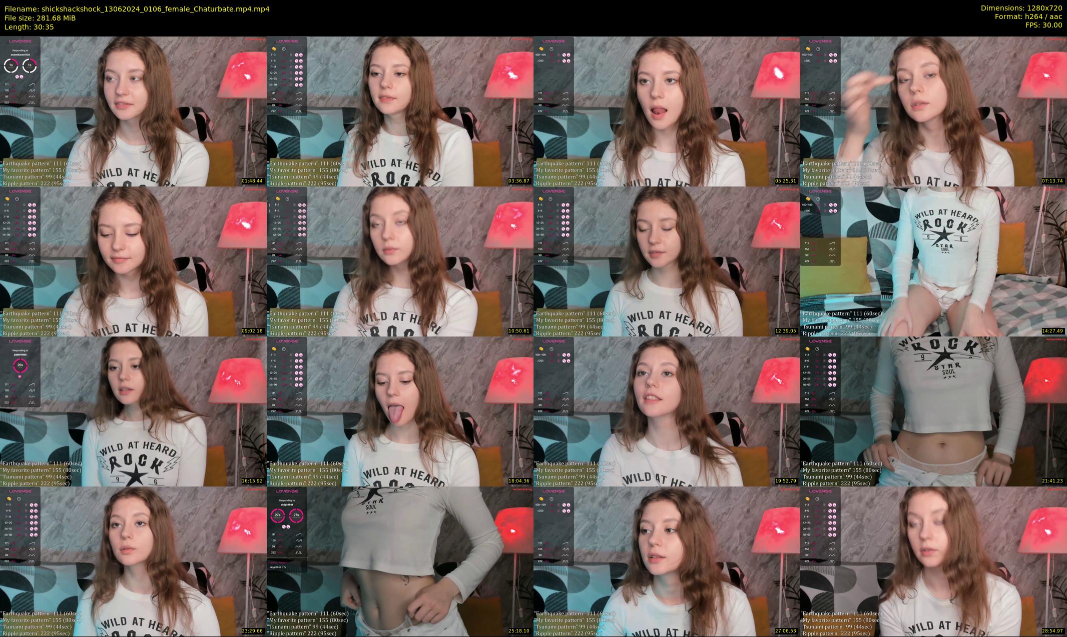 shickshackshock — 31 minute Chaturbate female cam show recording, 720p, Jun 13, 2024