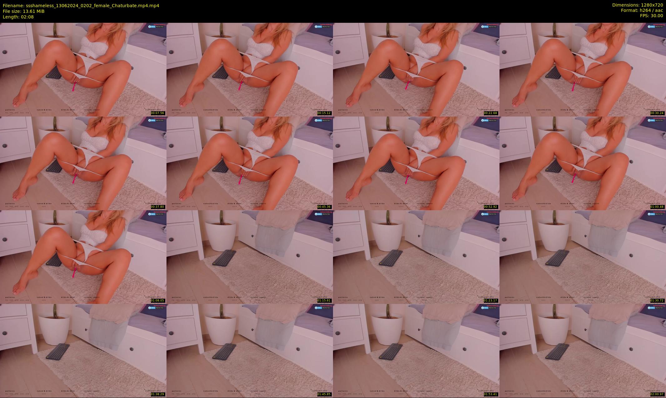 ssshameless — 3 minute Chaturbate female cam show recording, 720p, Jun 13, 2024