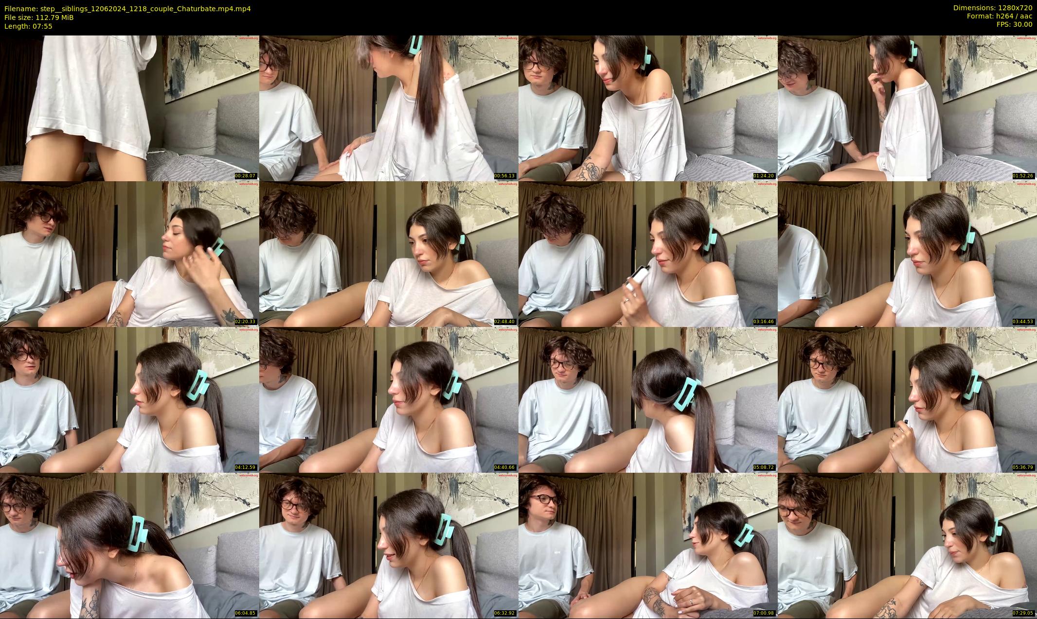 step__siblings — 8 minute Chaturbate couple cam show recording, 720p, Jun 12, 2024