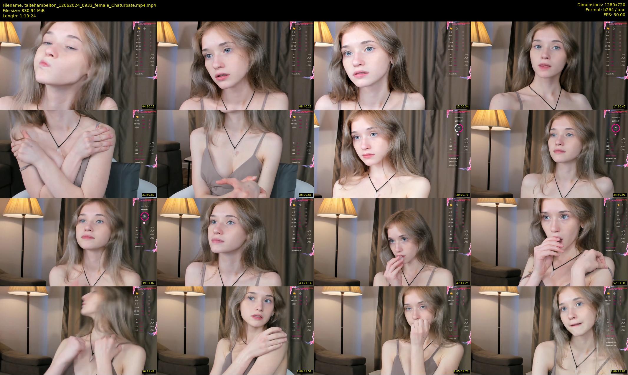 taitehambelton — 74 minute Chaturbate female cam show recording, 720p, Jun 12, 2024
