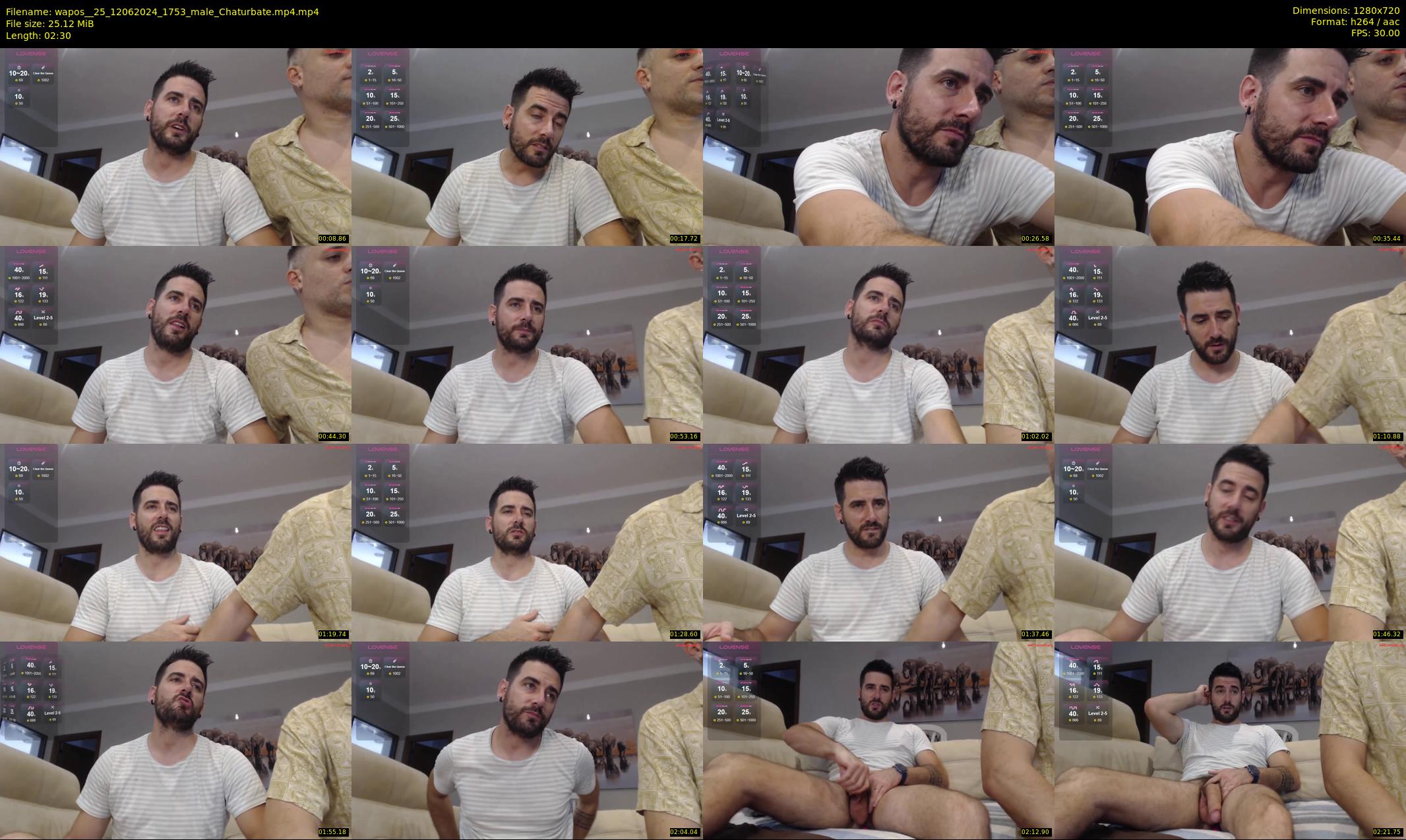 wapos__25 — 3 minute Chaturbate male cam show recording, 720p, Jun 12, 2024