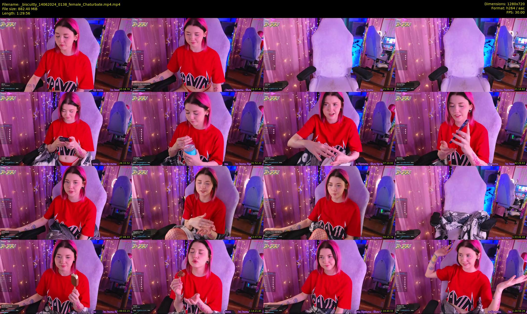 _biscuitty — 90 minute Chaturbate female cam show recording, 720p, Jun 14, 2024