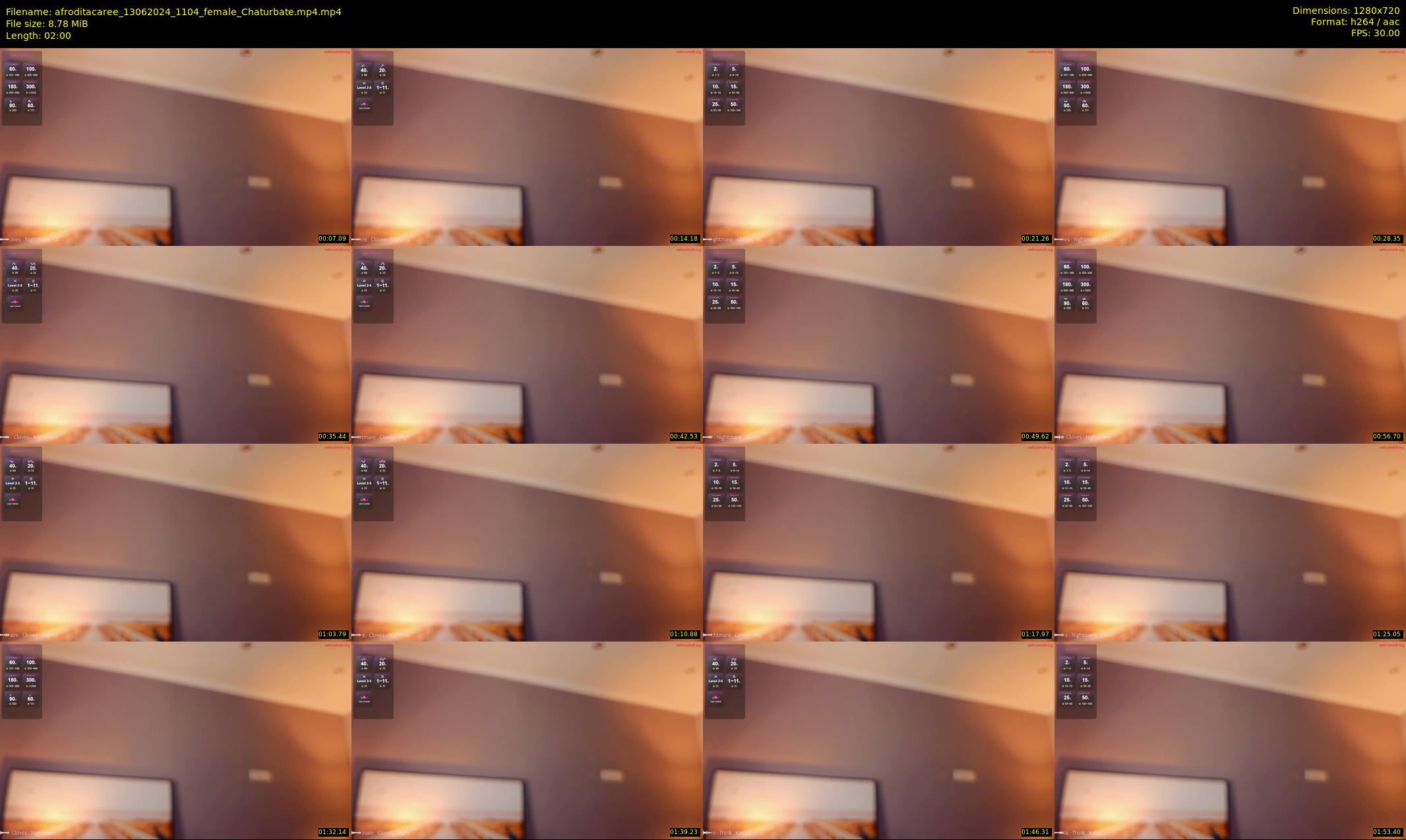 afroditacaree — 2 minute Chaturbate female cam show recording, 720p, Jun 13, 2024