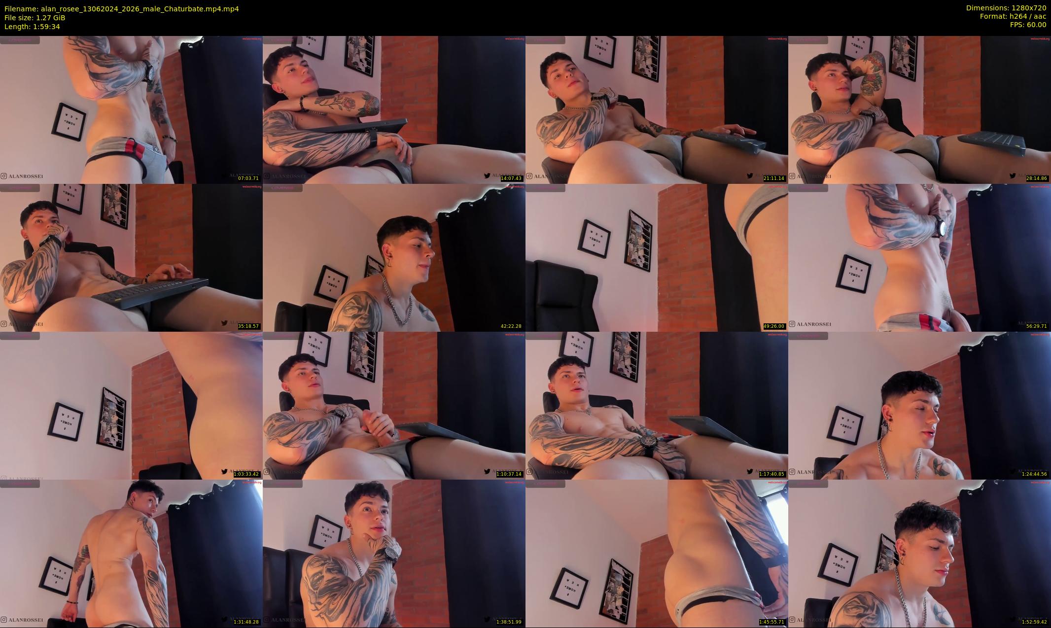 alan_rosee — 120 minute Chaturbate male cam show recording, 720p, Jun 13, 2024