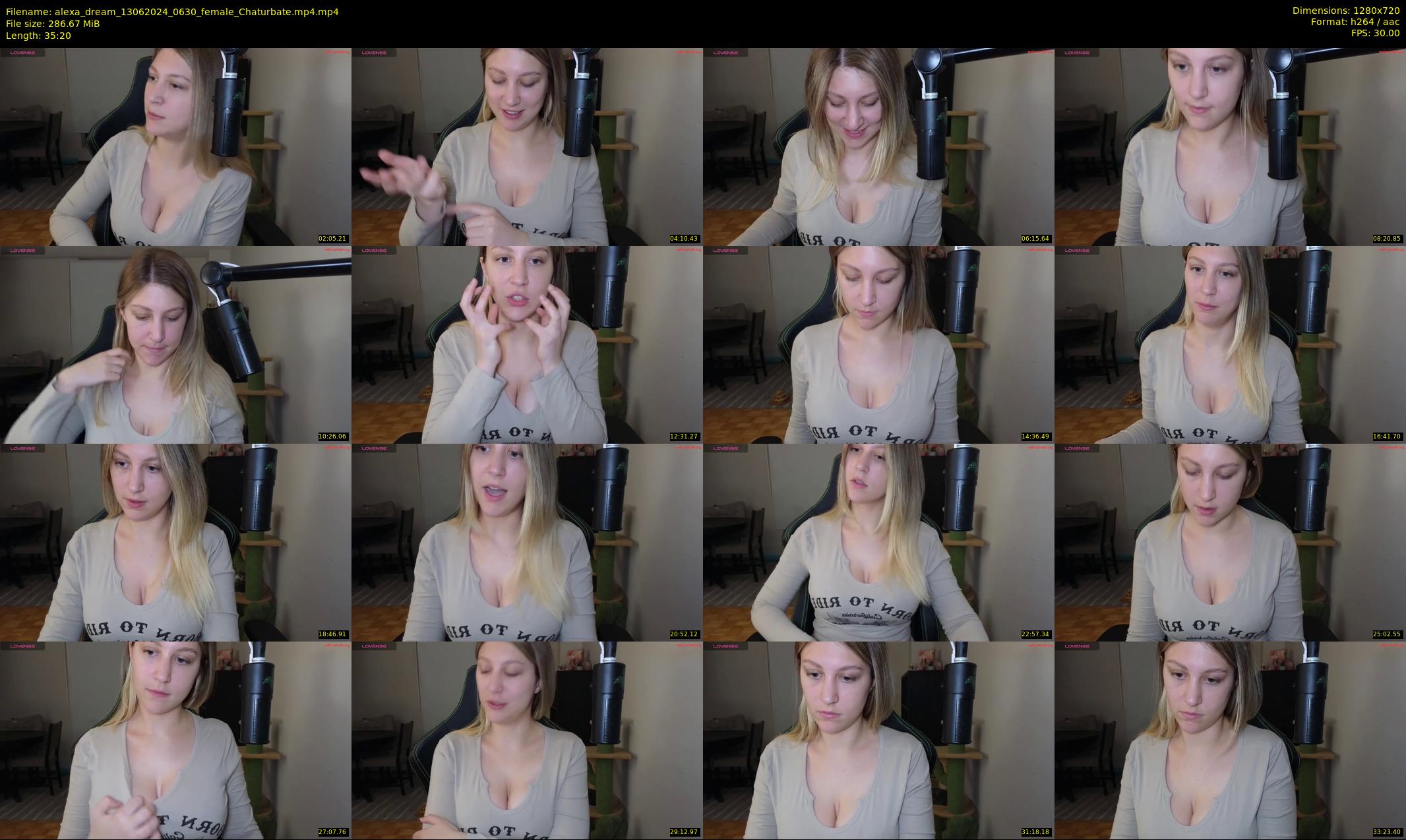 alexa_dream — 36 minute Chaturbate female cam show recording, 720p, Jun 13, 2024