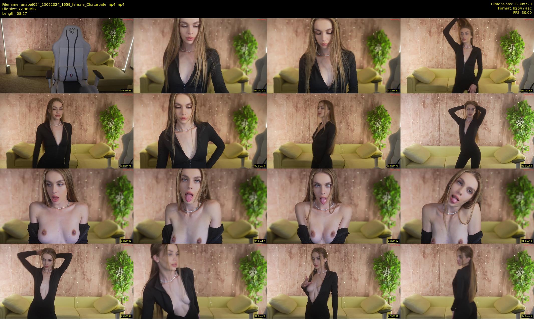 anabel054 — 9 minute Chaturbate female cam show recording, 720p, Jun 13, 2024