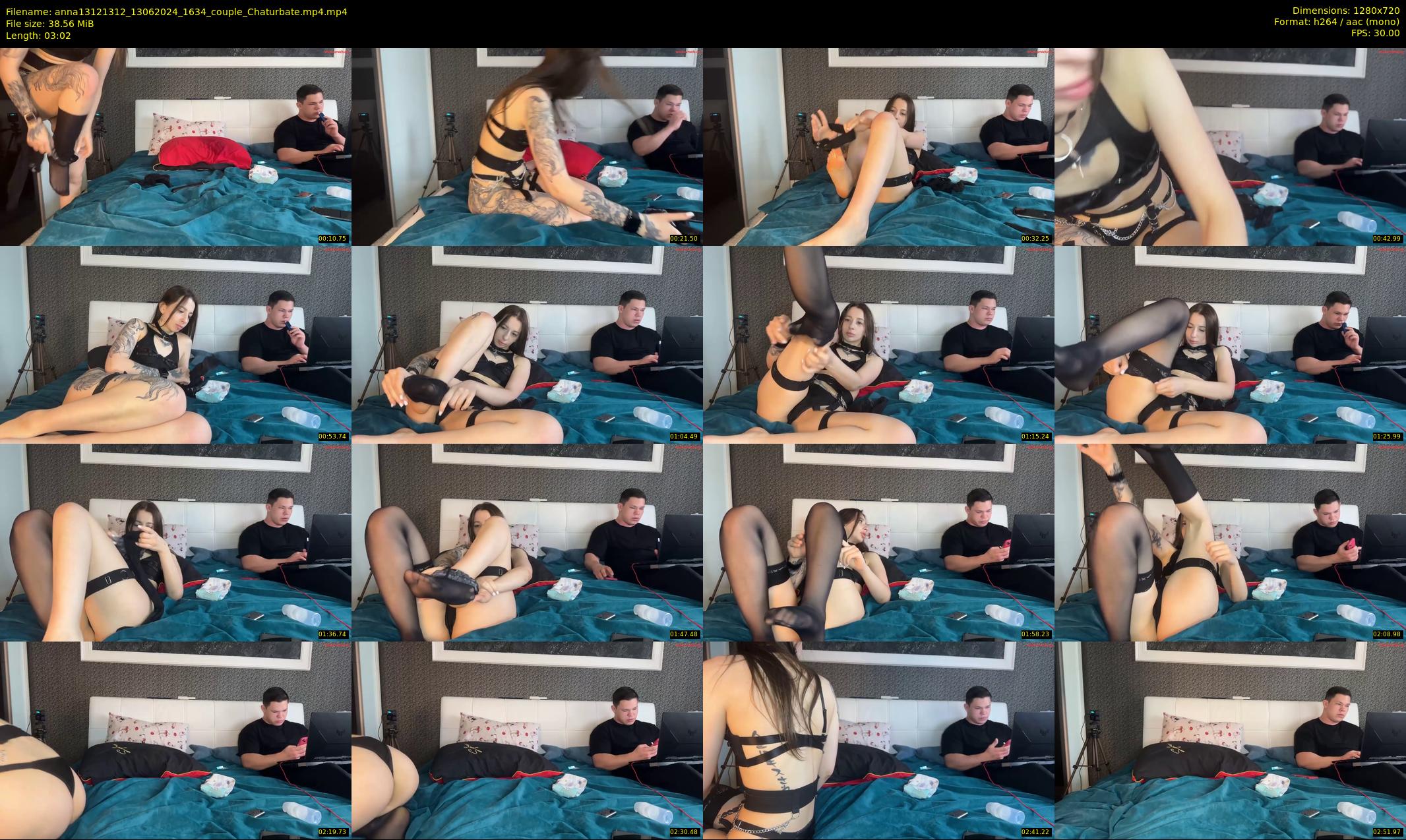 anna13121312 — 4 minute Chaturbate couple cam show recording, 720p, Jun 13, 2024