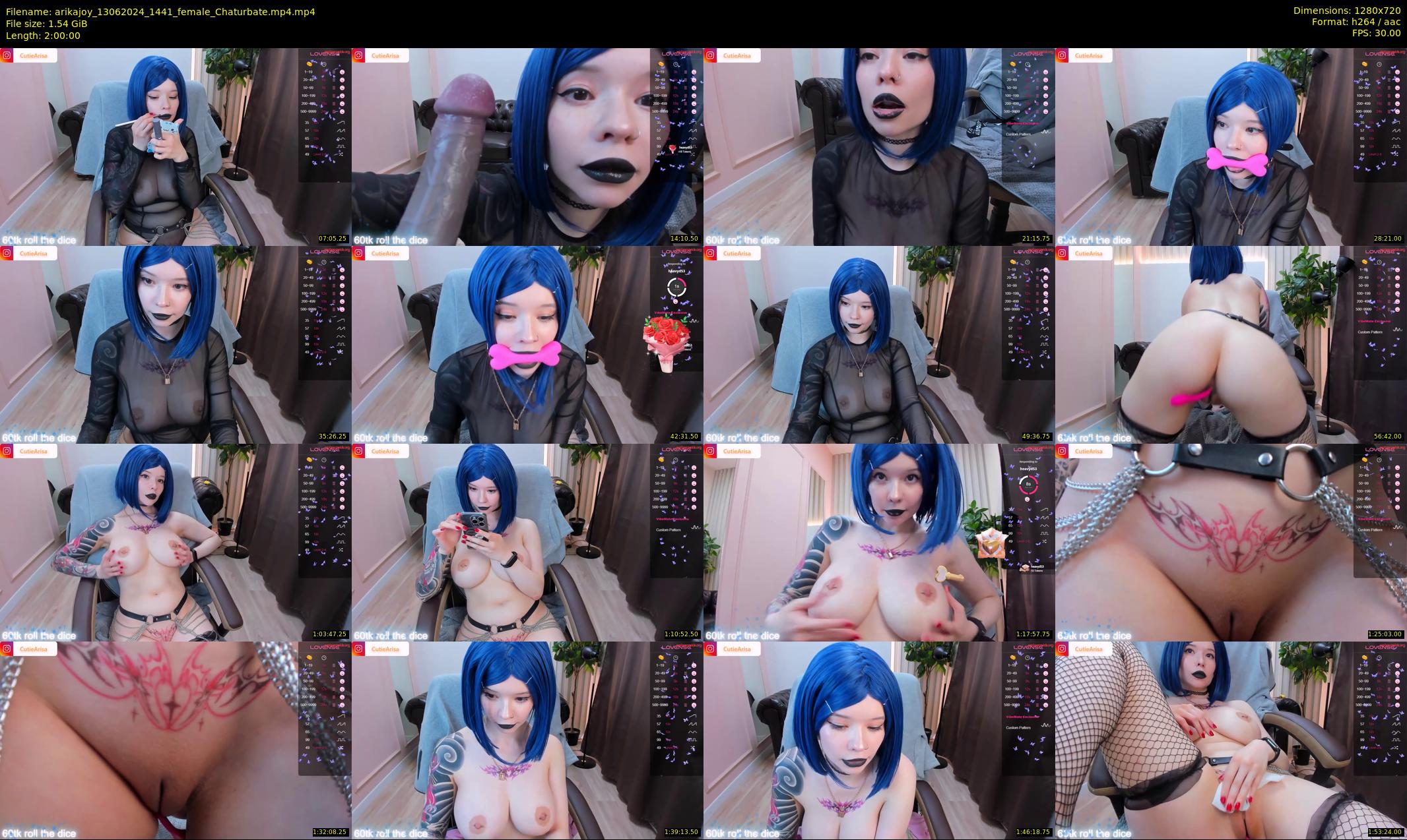 arikajoy — 120 minute Chaturbate female cam show recording, 720p, Jun 13, 2024