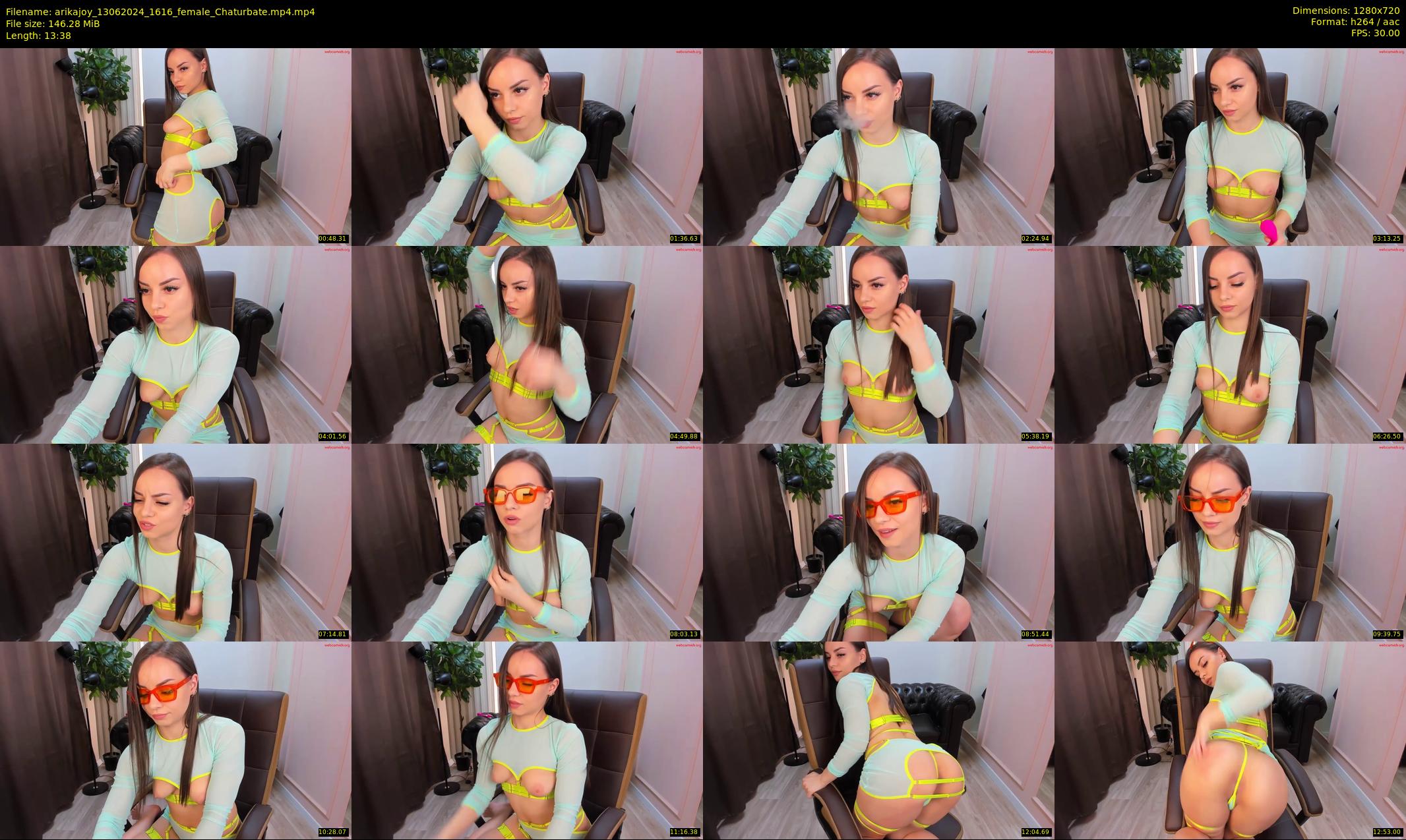 arikajoy — 14 minute Chaturbate female cam show recording, 720p, Jun 13, 2024
