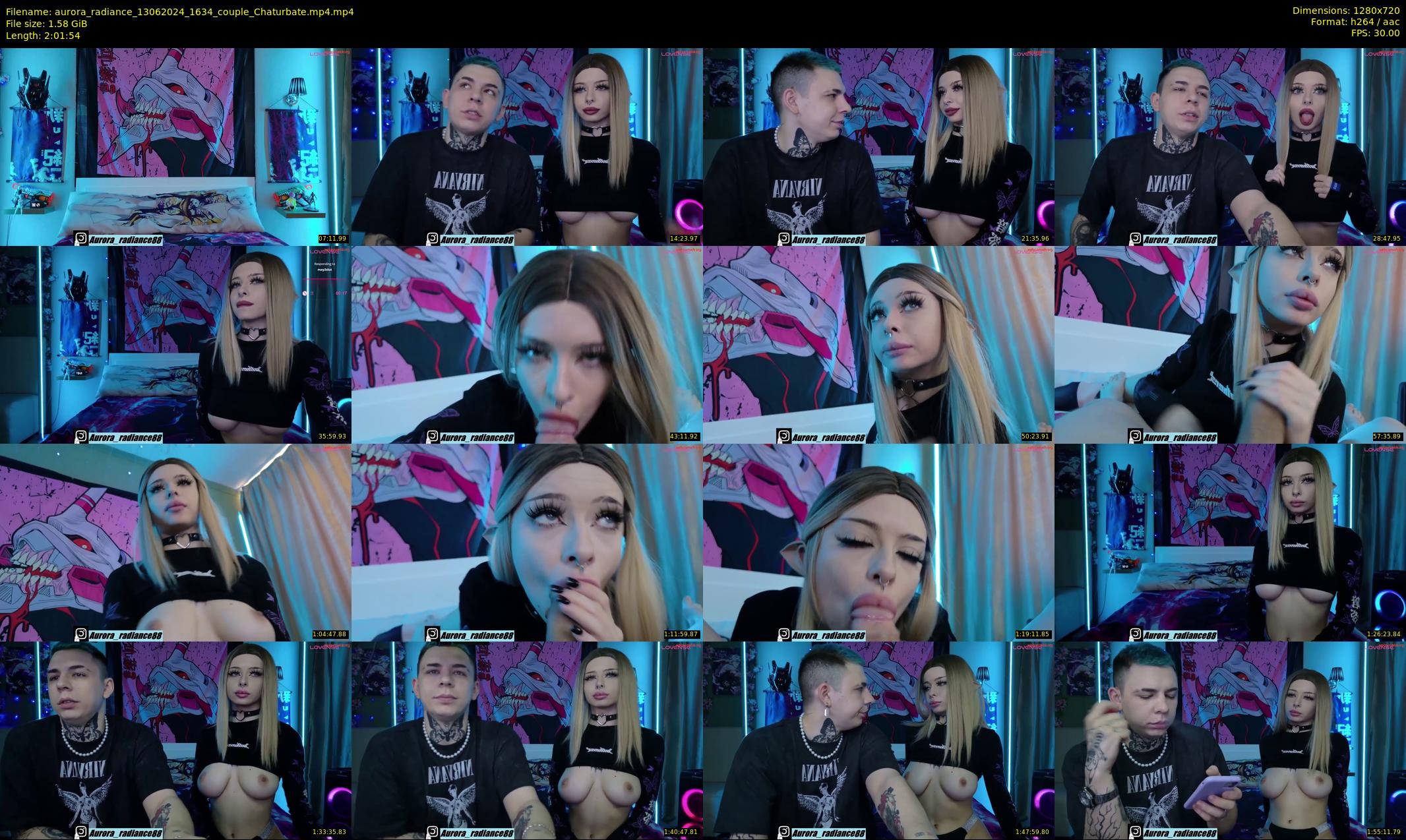 aurora_radiance — 122 minute Chaturbate couple cam show recording, 720p, Jun 13, 2024