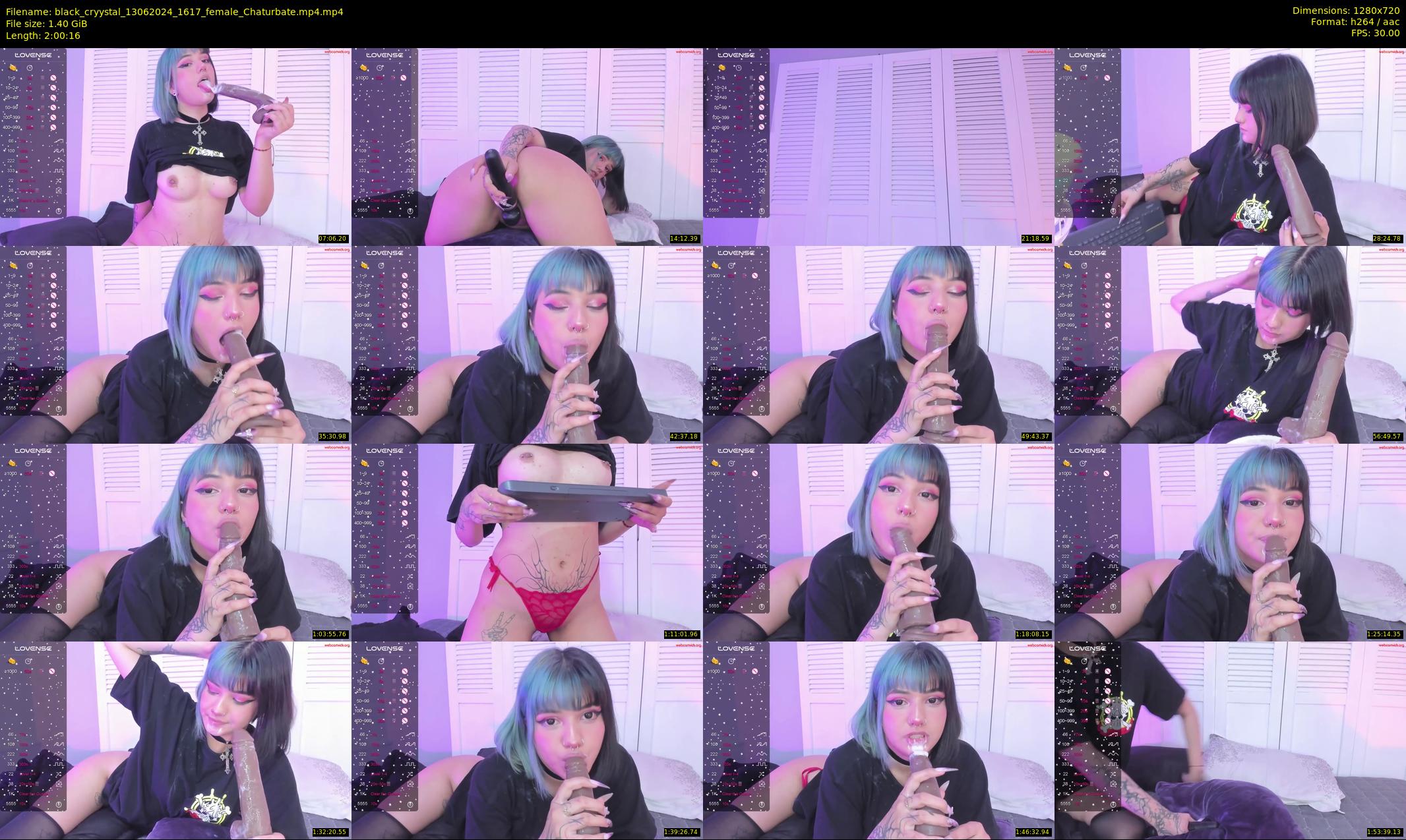 black_cryystal — 121 minute Chaturbate female cam show recording, 720p, Jun 13, 2024