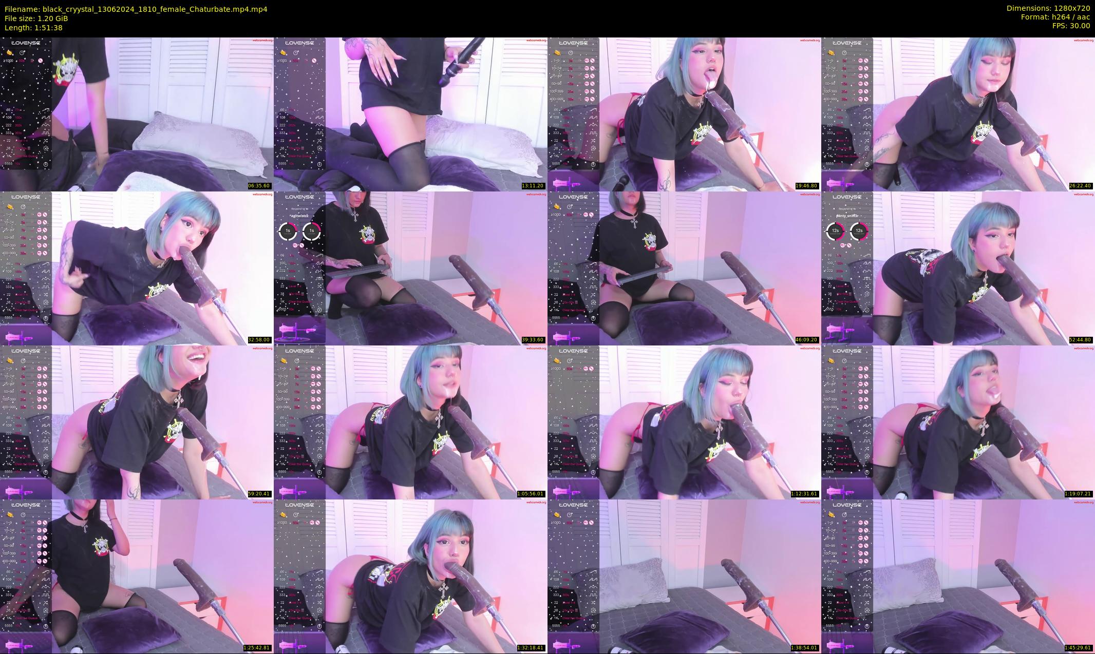 black_cryystal — 112 minute Chaturbate female cam show recording, 720p, Jun 13, 2024