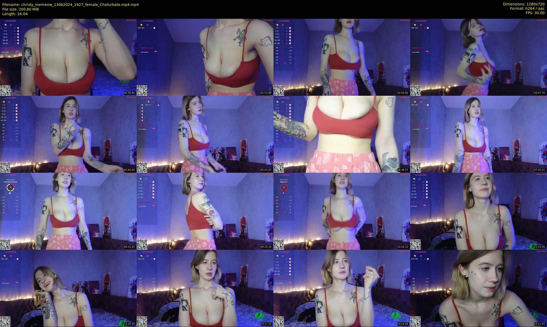 christy_memeow — 17 minute Chaturbate female cam show recording, 720p, Jun 13, 2024