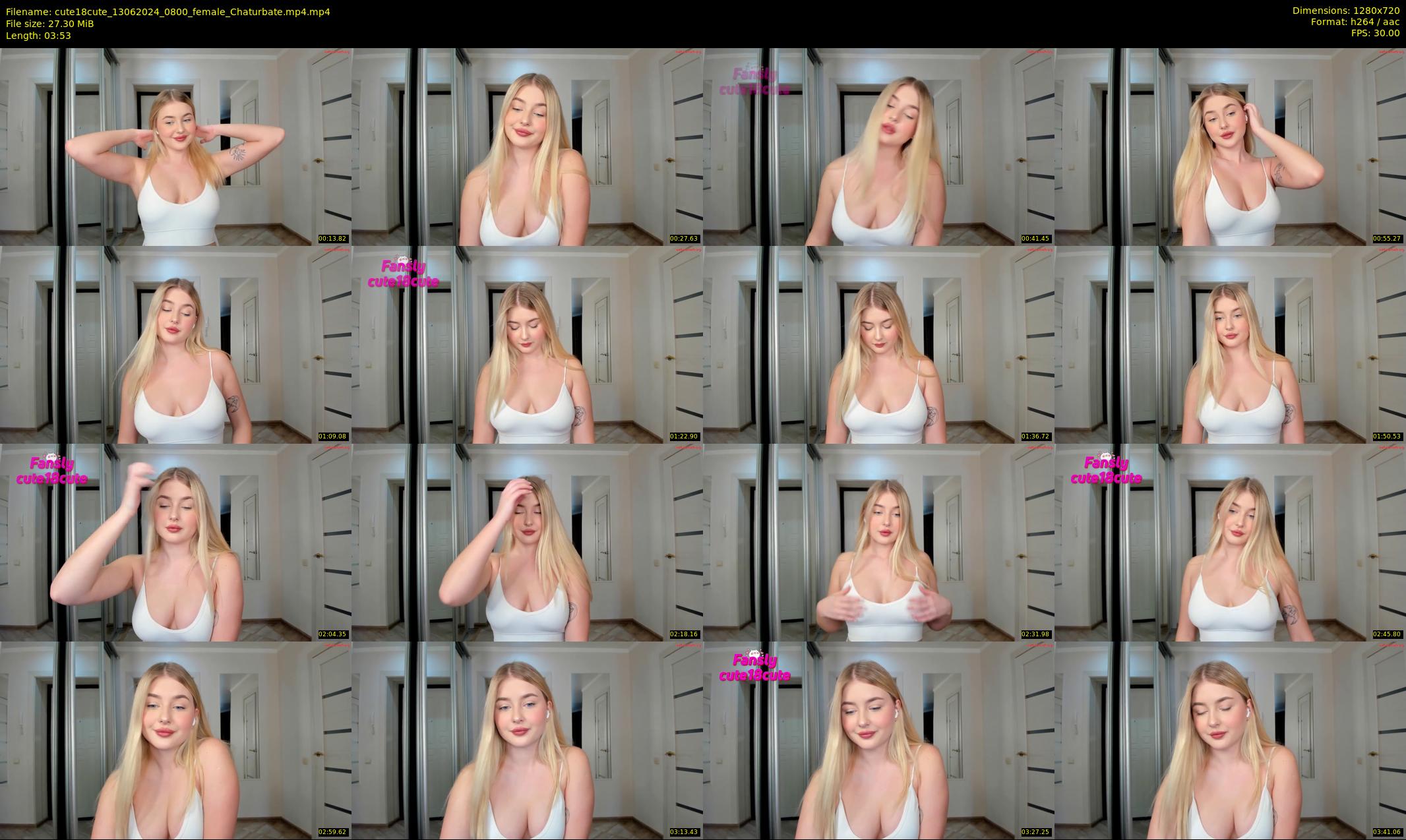 cute18cute — 4 minute Chaturbate female cam show recording, 720p, Jun 13, 2024