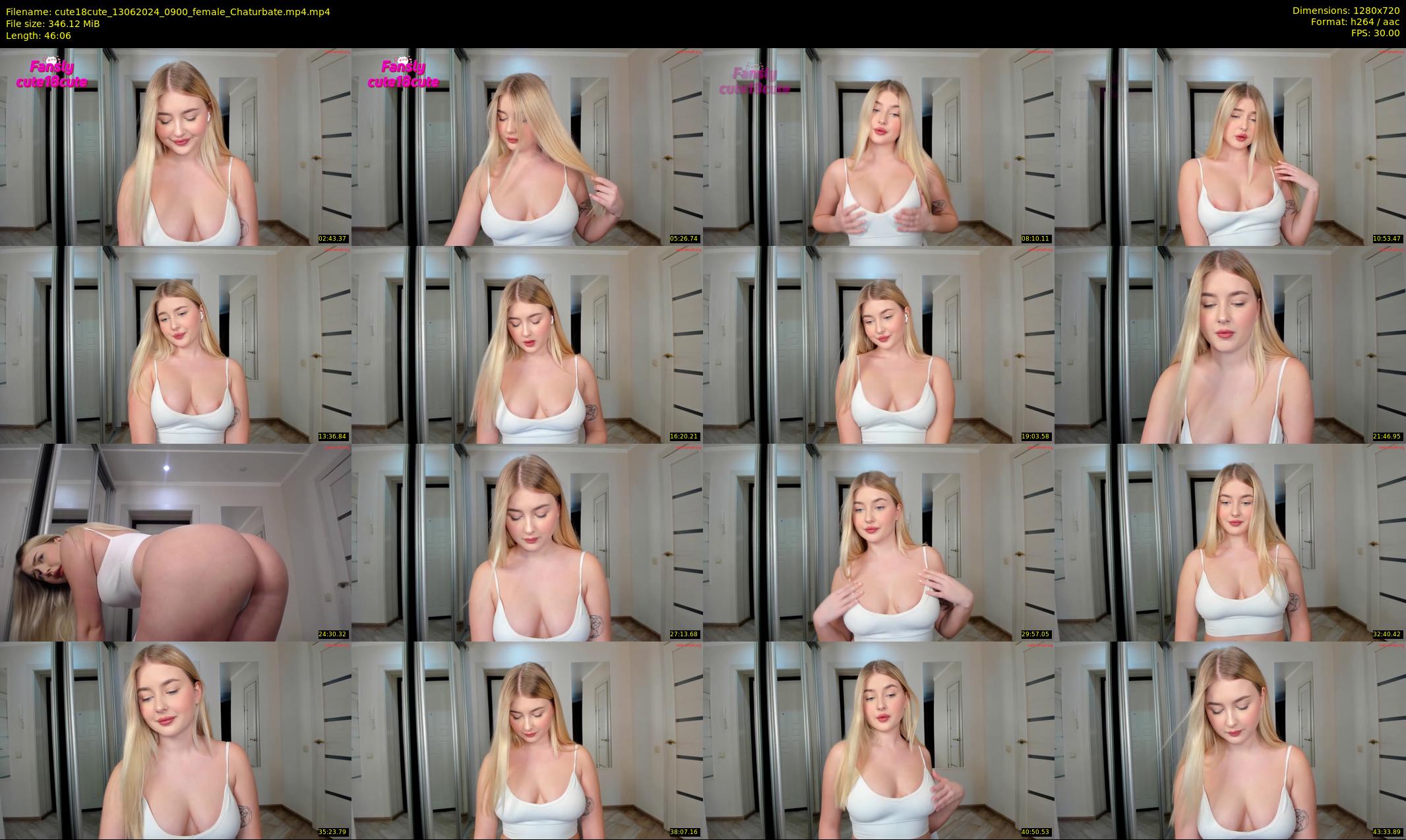 cute18cute — 47 minute Chaturbate female cam show recording, 720p, Jun 13, 2024