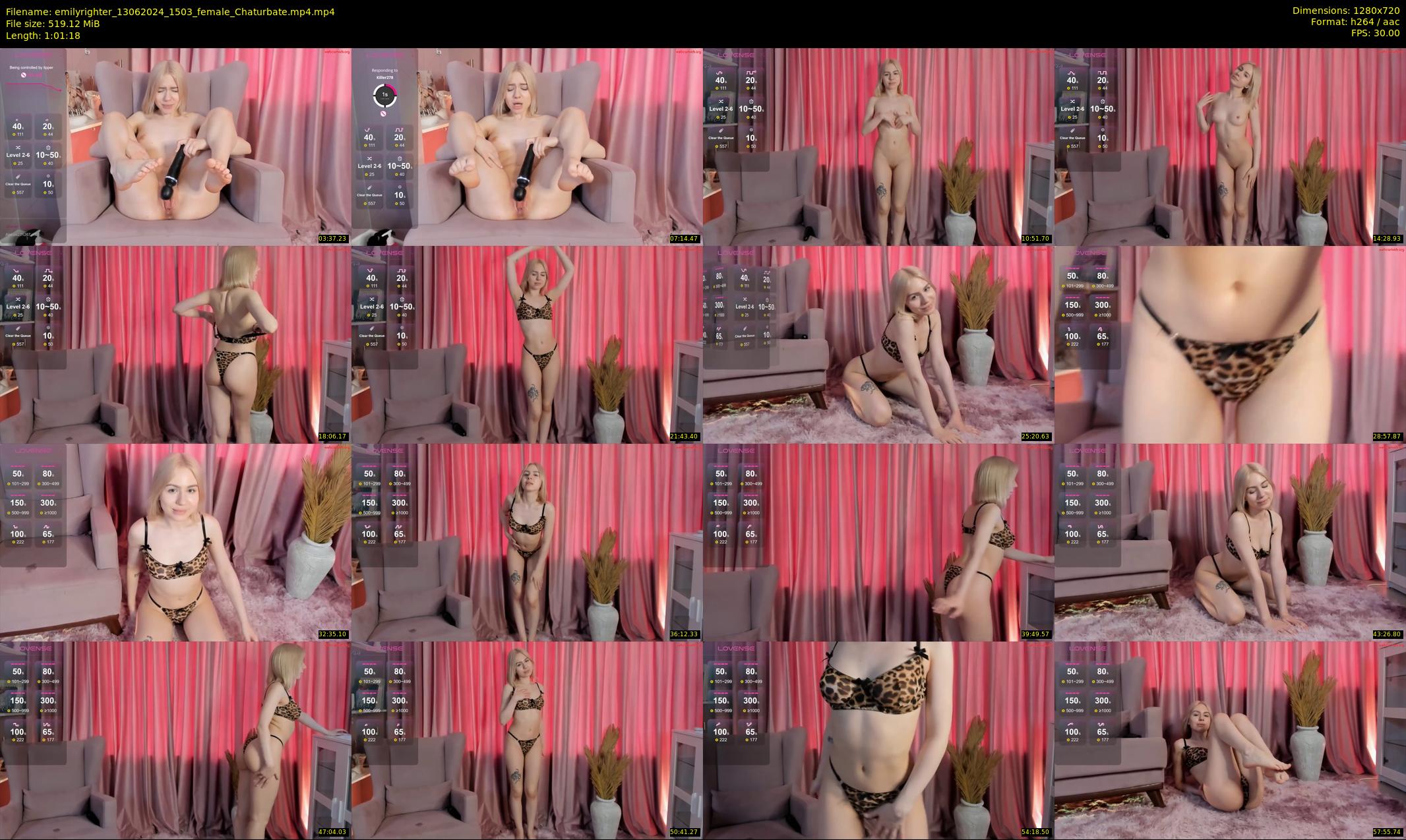 emilyrighter — 62 minute Chaturbate female cam show recording, 720p, Jun 13, 2024