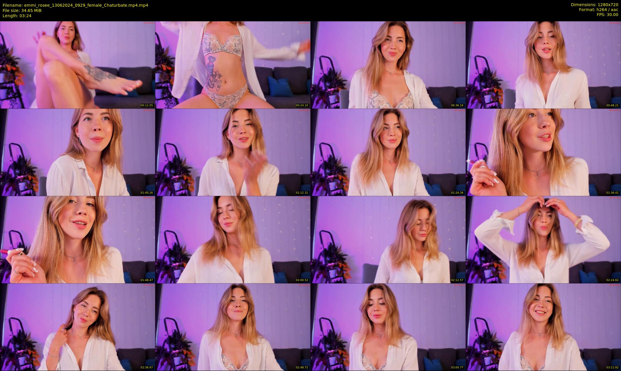 emmi_rosee — 4 minute Chaturbate female cam show recording, 720p, Jun 13, 2024