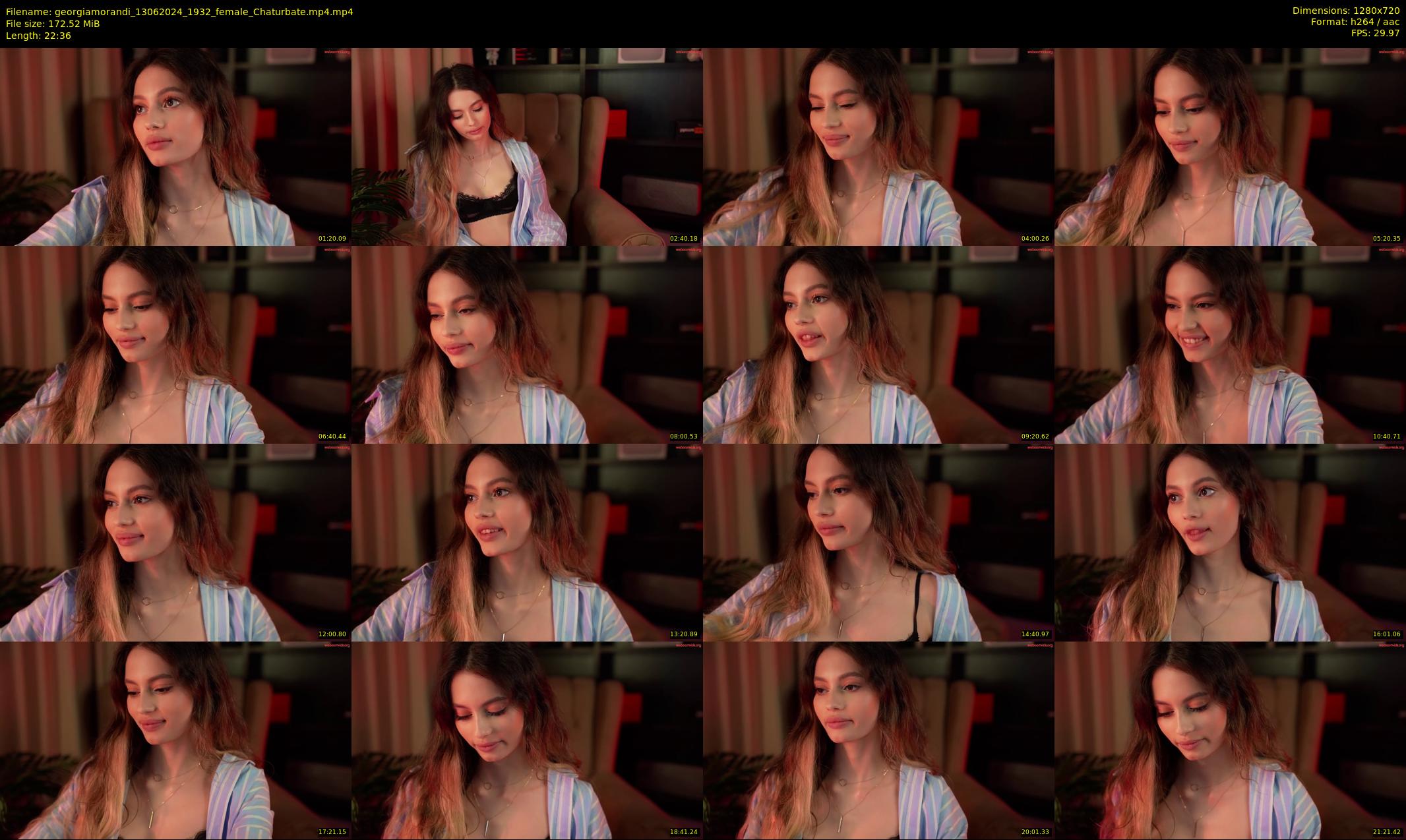 georgiamorandi — 23 minute Chaturbate female cam show recording, 720p, Jun 13, 2024