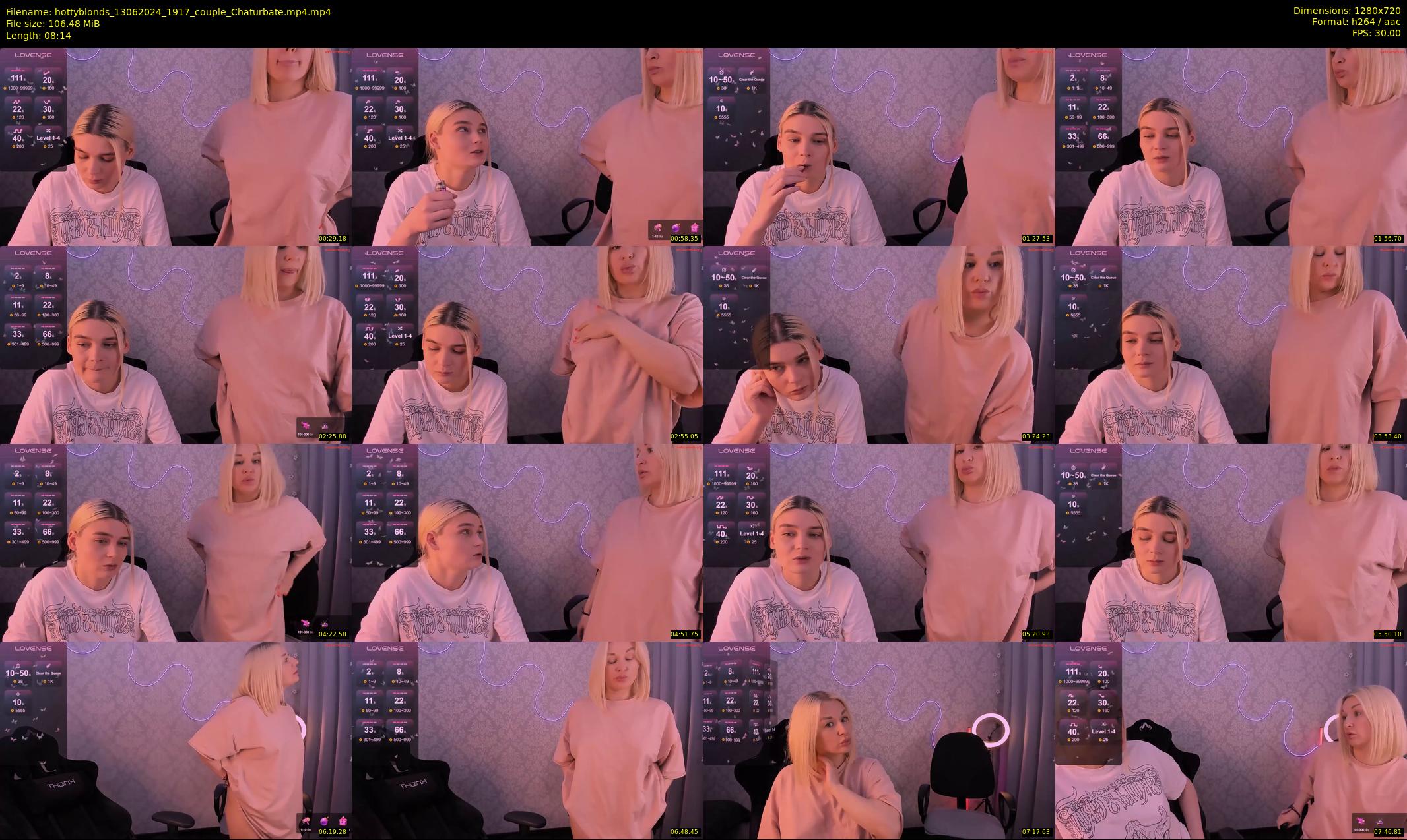 hottyblonds — 9 minute Chaturbate couple cam show recording, 720p, Jun 13, 2024