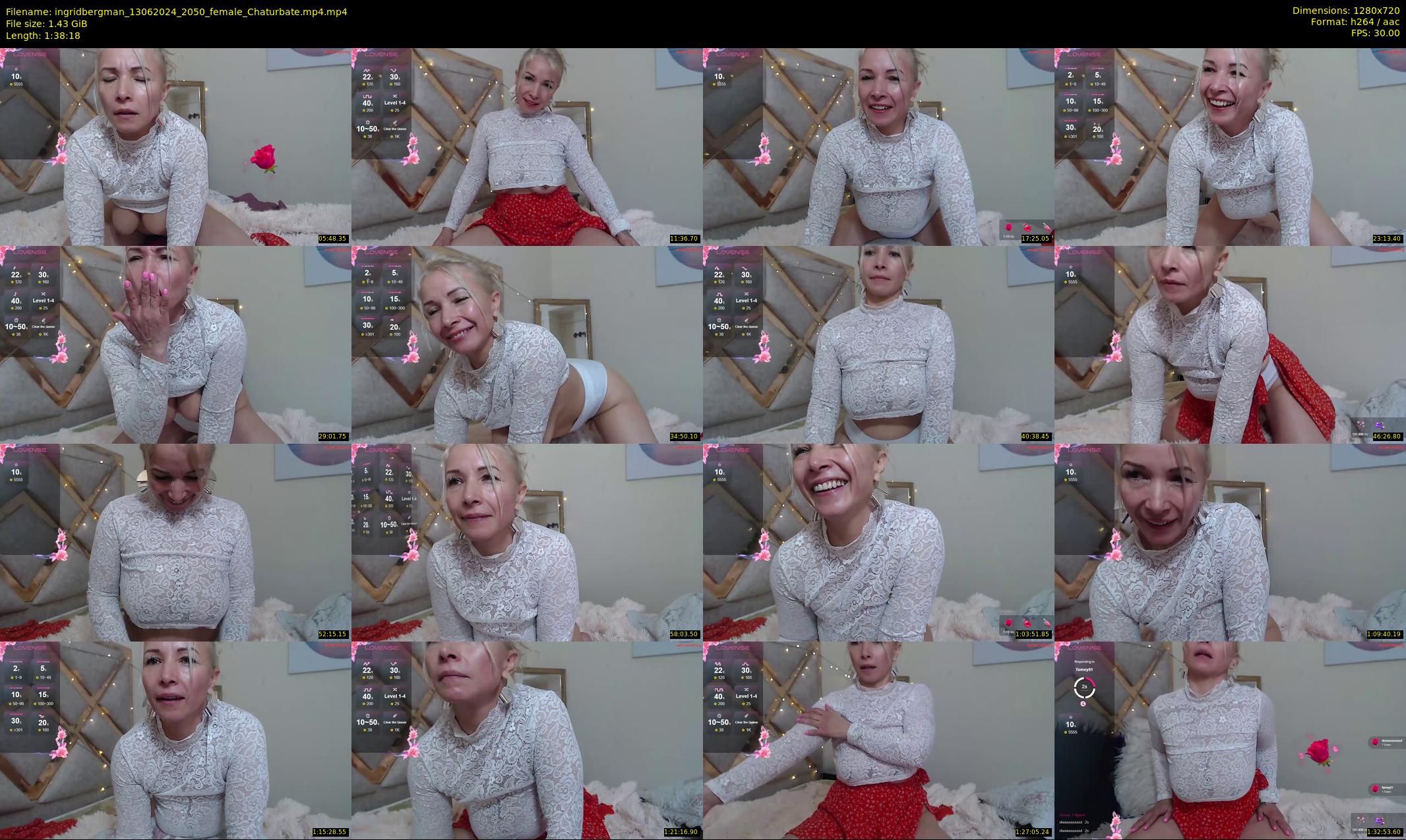 ingridbergman — 99 minute Chaturbate female cam show recording, 720p, Jun 13, 2024