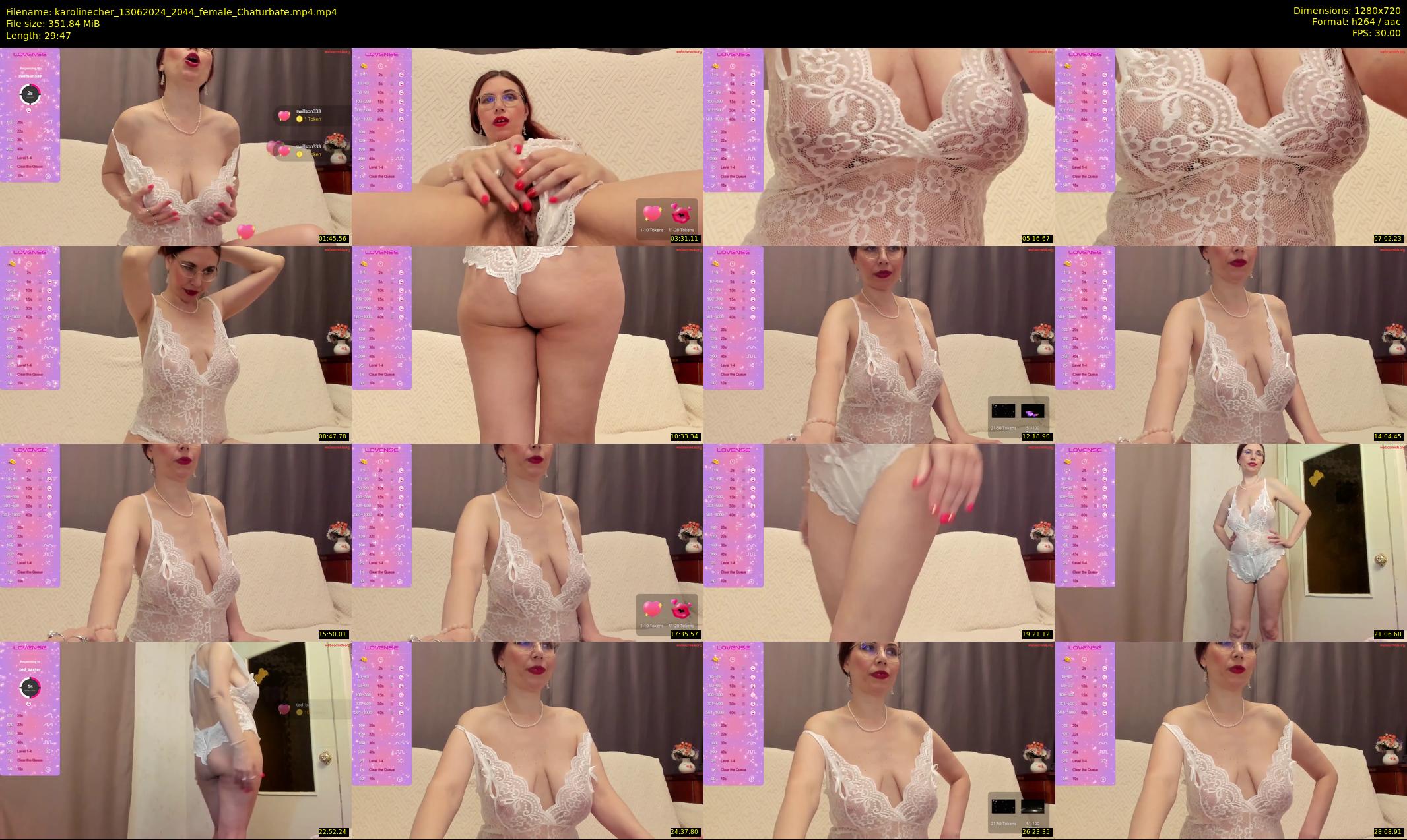 karolinecher — 30 minute Chaturbate female cam show recording, 720p, Jun 13, 2024