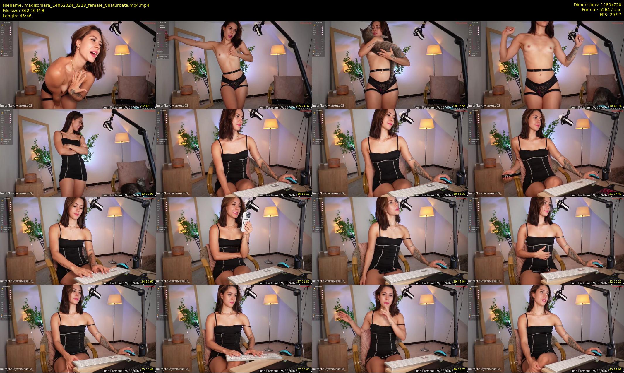 madisonlara — 46 minute Chaturbate female cam show recording, 720p, Jun 14, 2024