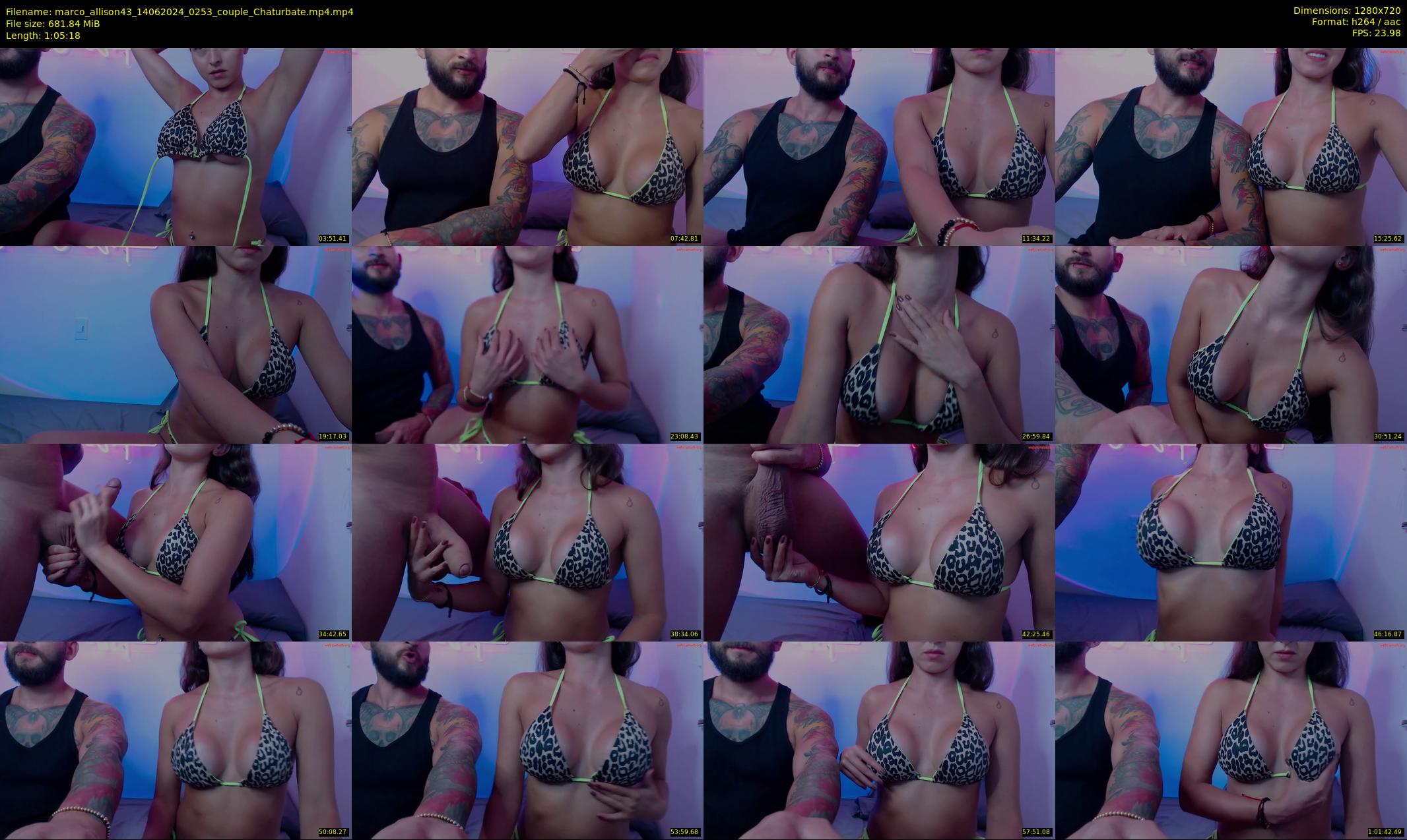 marco_allison43 — 66 minute Chaturbate couple cam show recording, 720p, Jun 14, 2024