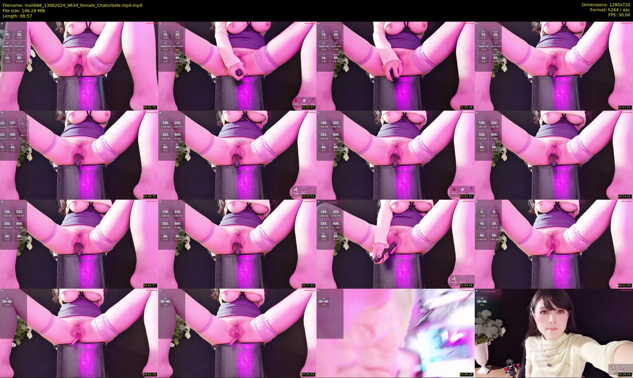 moli666 — 9 minute Chaturbate female cam show recording, 720p, Jun 13, 2024