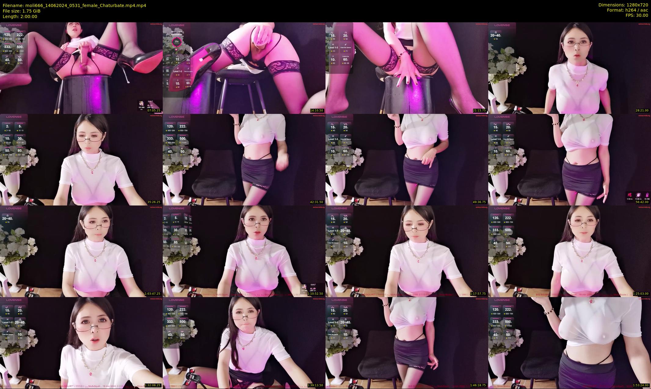 moli666 — 120 minute Chaturbate female cam show recording, 720p, Jun 14, 2024