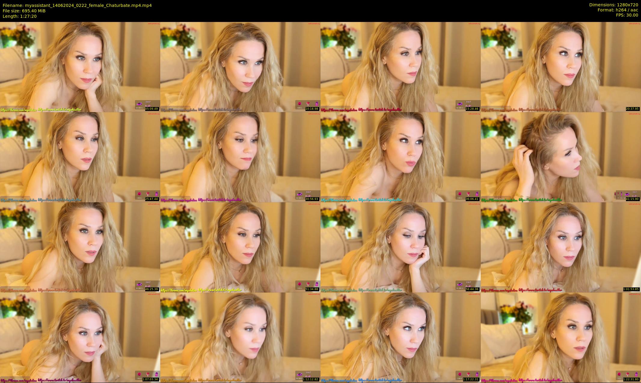 myassistant — 88 minute Chaturbate female cam show recording, 720p, Jun 14, 2024
