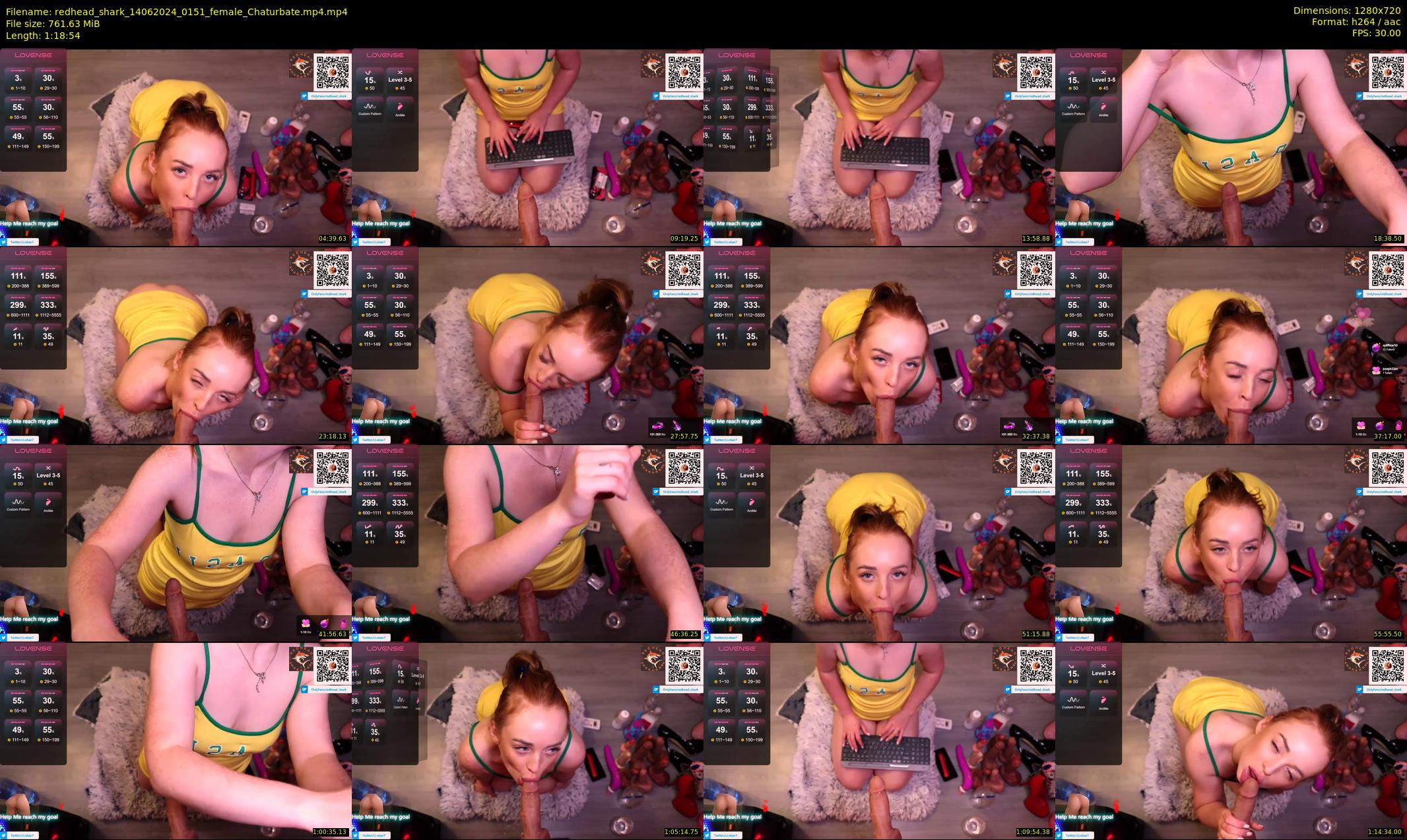 redhead_shark — 79 minute Chaturbate female cam show recording, 720p, Jun 14, 2024