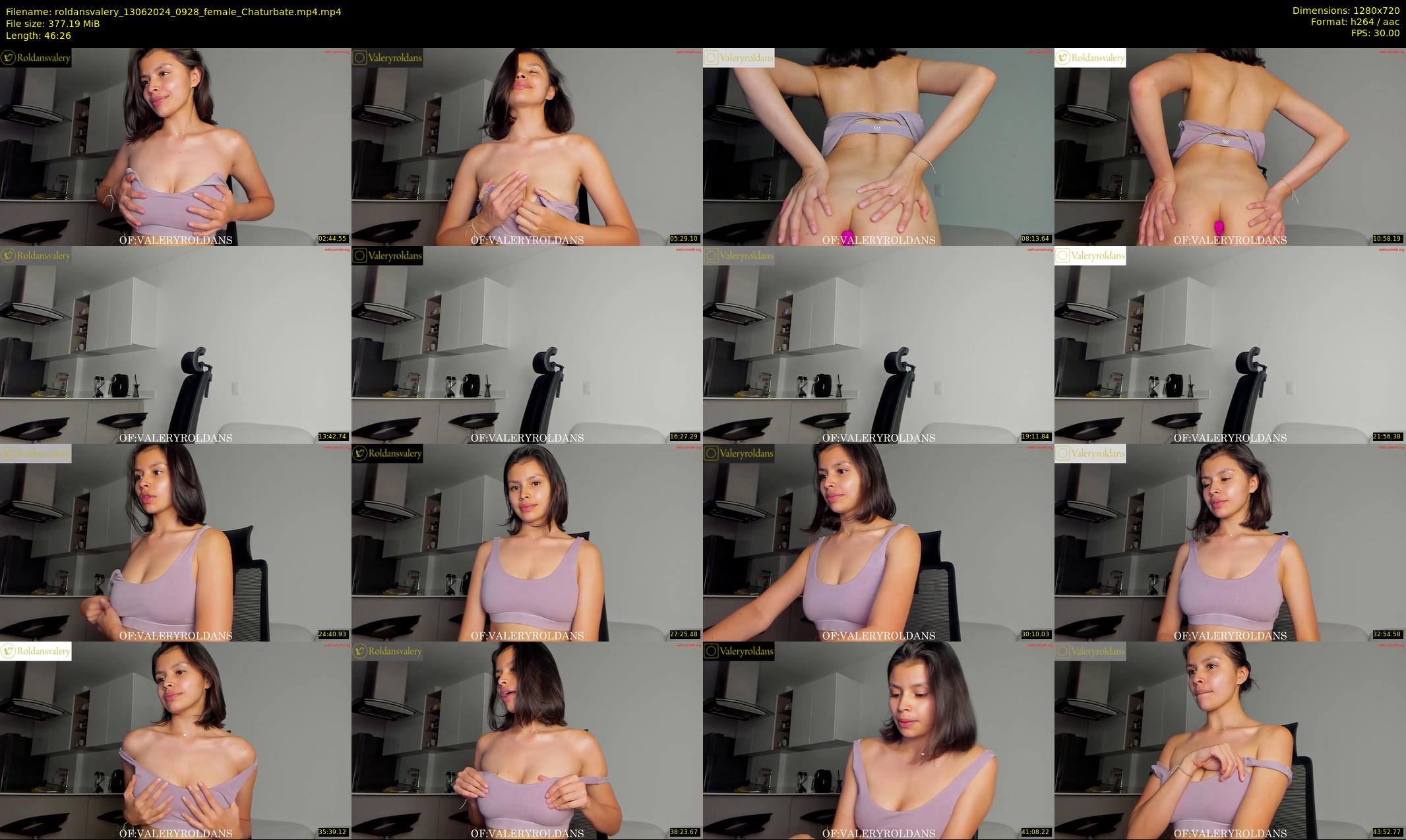 roldansvalery — 47 minute Chaturbate female cam show recording, 720p, Jun 13, 2024