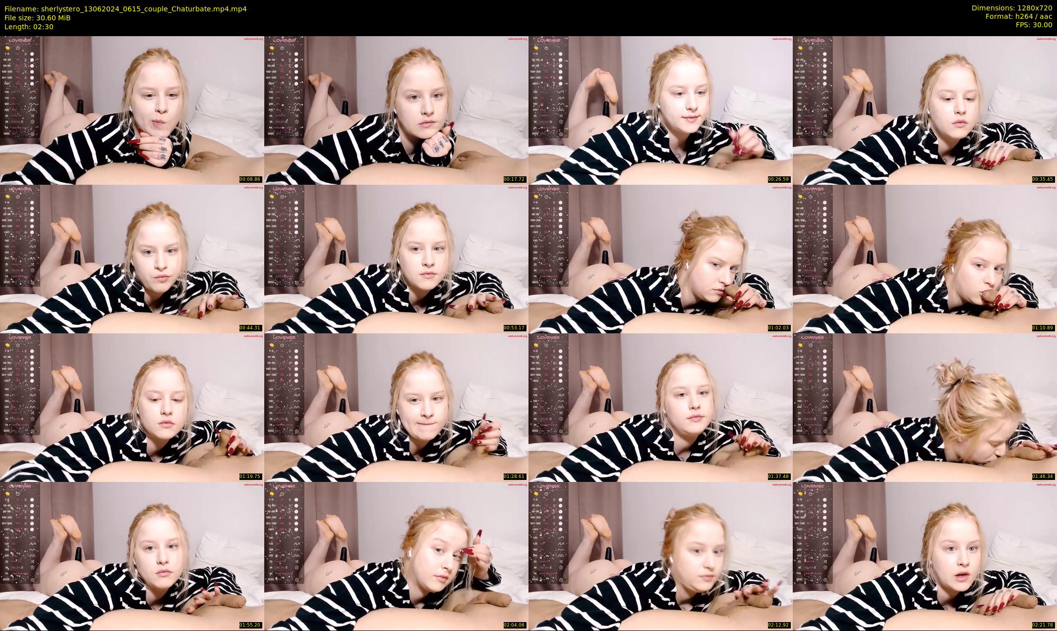 sherlystero — 3 minute Chaturbate couple cam show recording, 720p, Jun 13, 2024