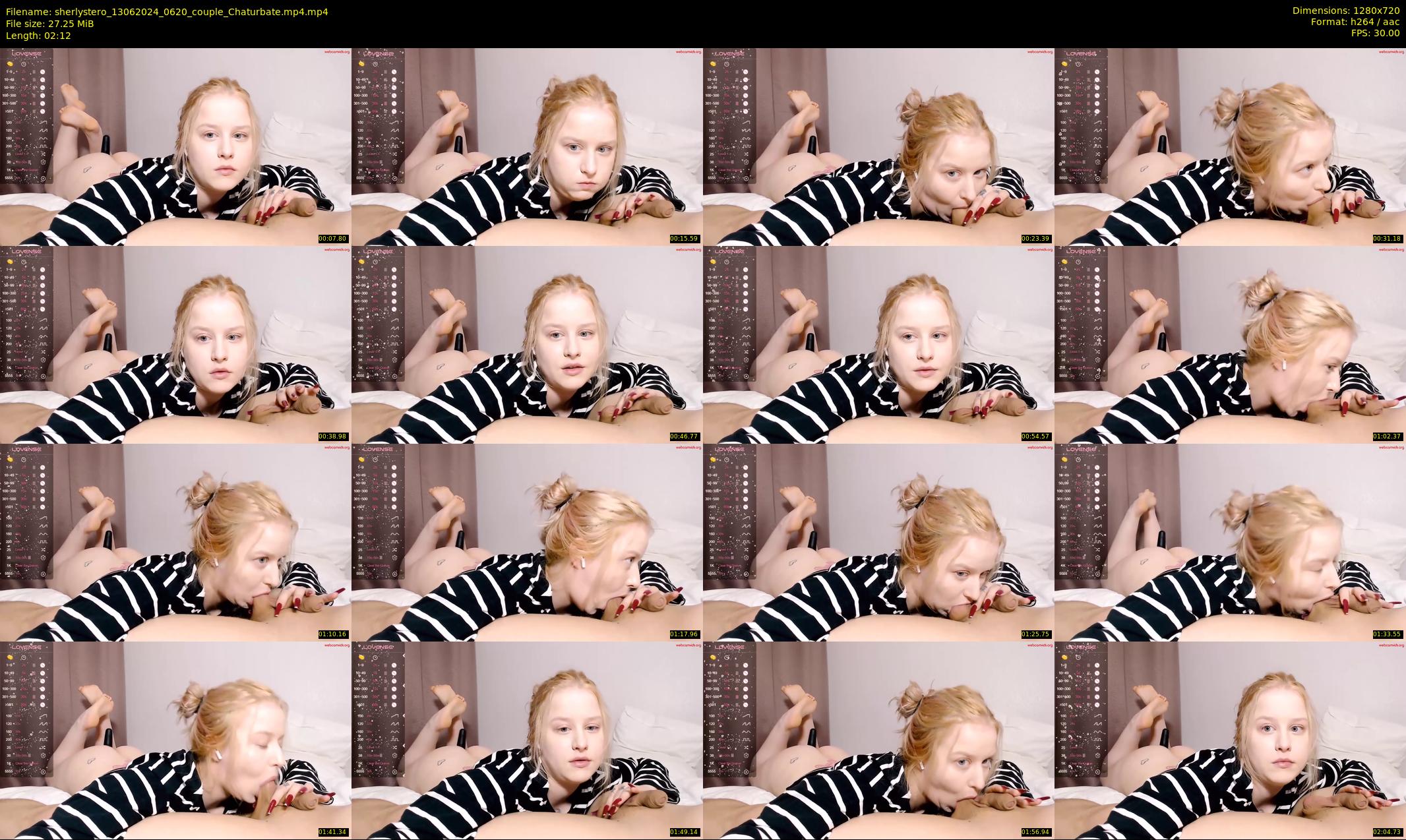 sherlystero — 3 minute Chaturbate couple cam show recording, 720p, Jun 13, 2024
