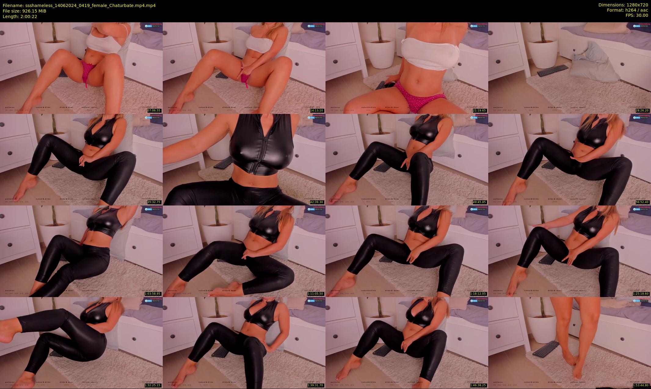 ssshameless — 121 minute Chaturbate female cam show recording, 720p, Jun 14, 2024