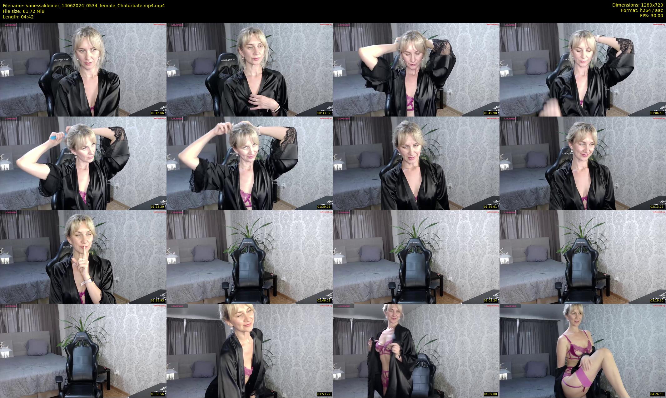 vanessakleiner — 5 minute Chaturbate female cam show recording, 720p, Jun 14, 2024