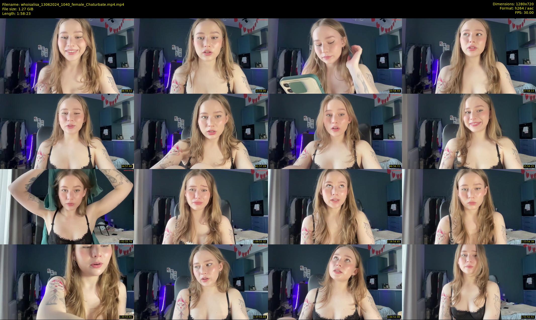 whoisalisa — 119 minute Chaturbate female cam show recording, 720p, Jun 13, 2024