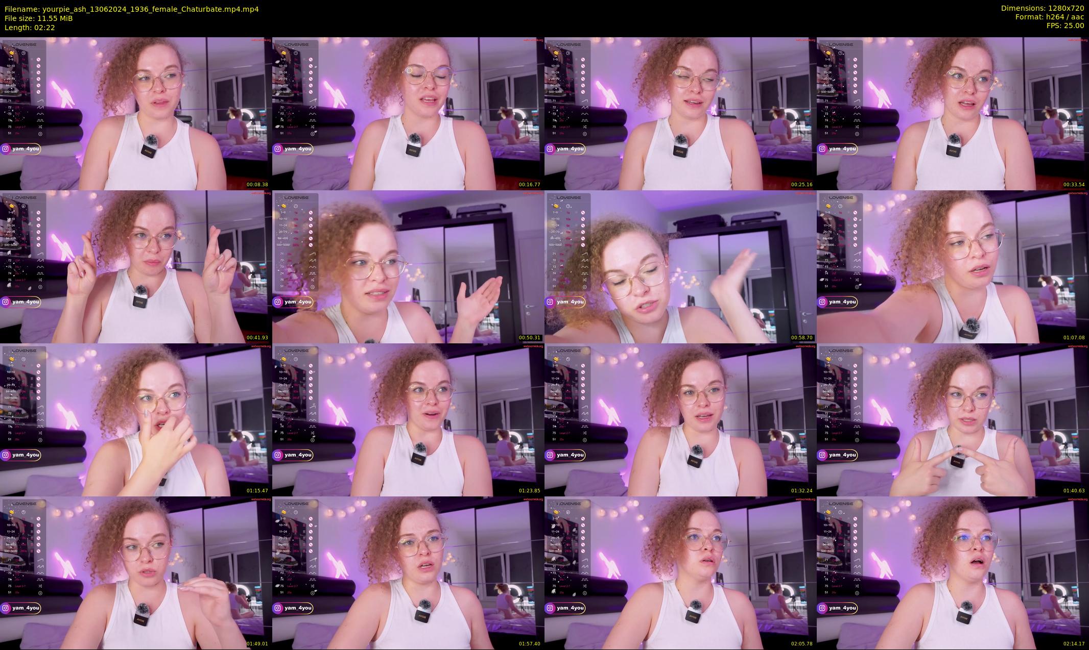yourpie_ash — 3 minute Chaturbate female cam show recording, 720p, Jun 13, 2024