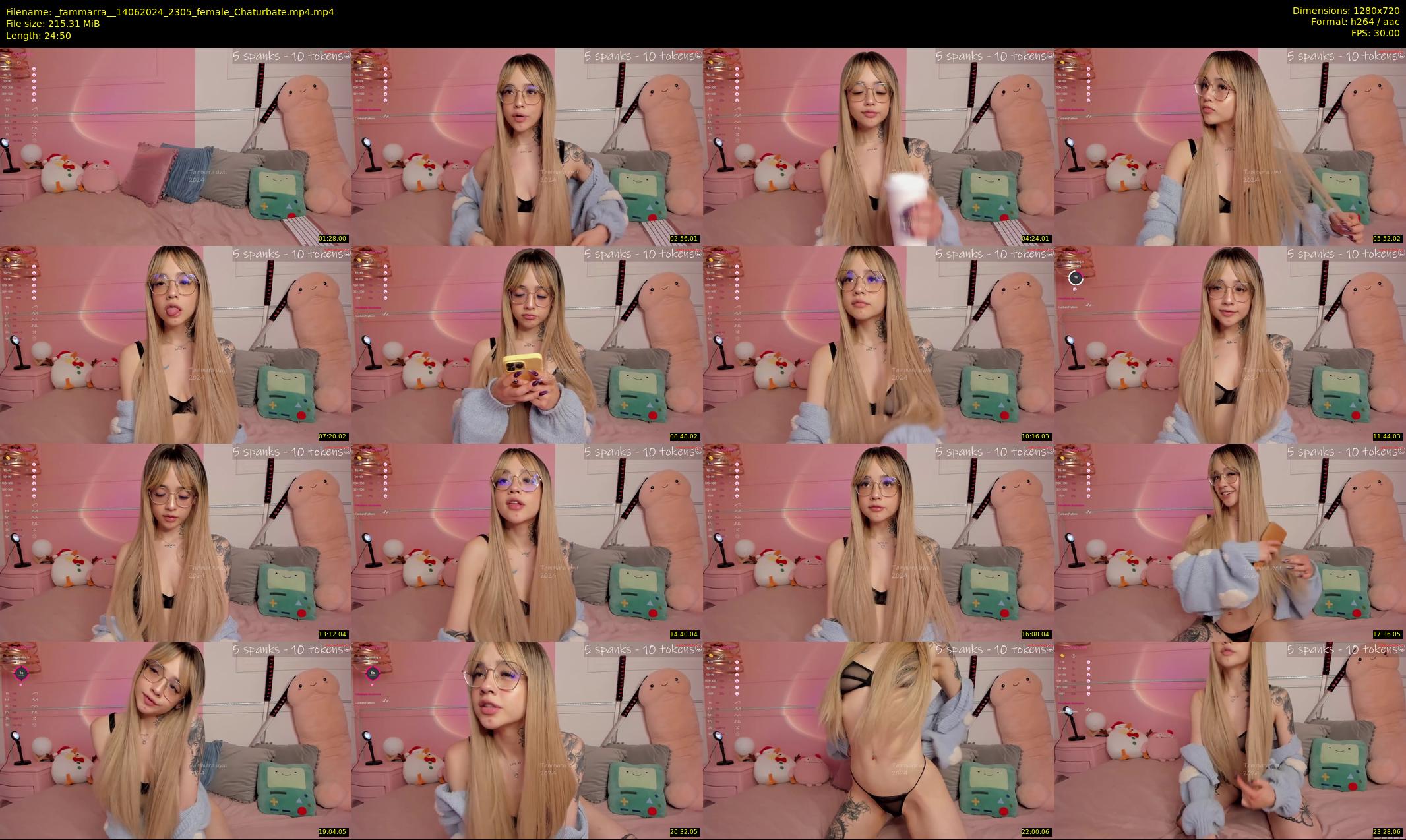 _tammarra_ — 25 minute Chaturbate female cam show recording, 720p, Jun 14, 2024