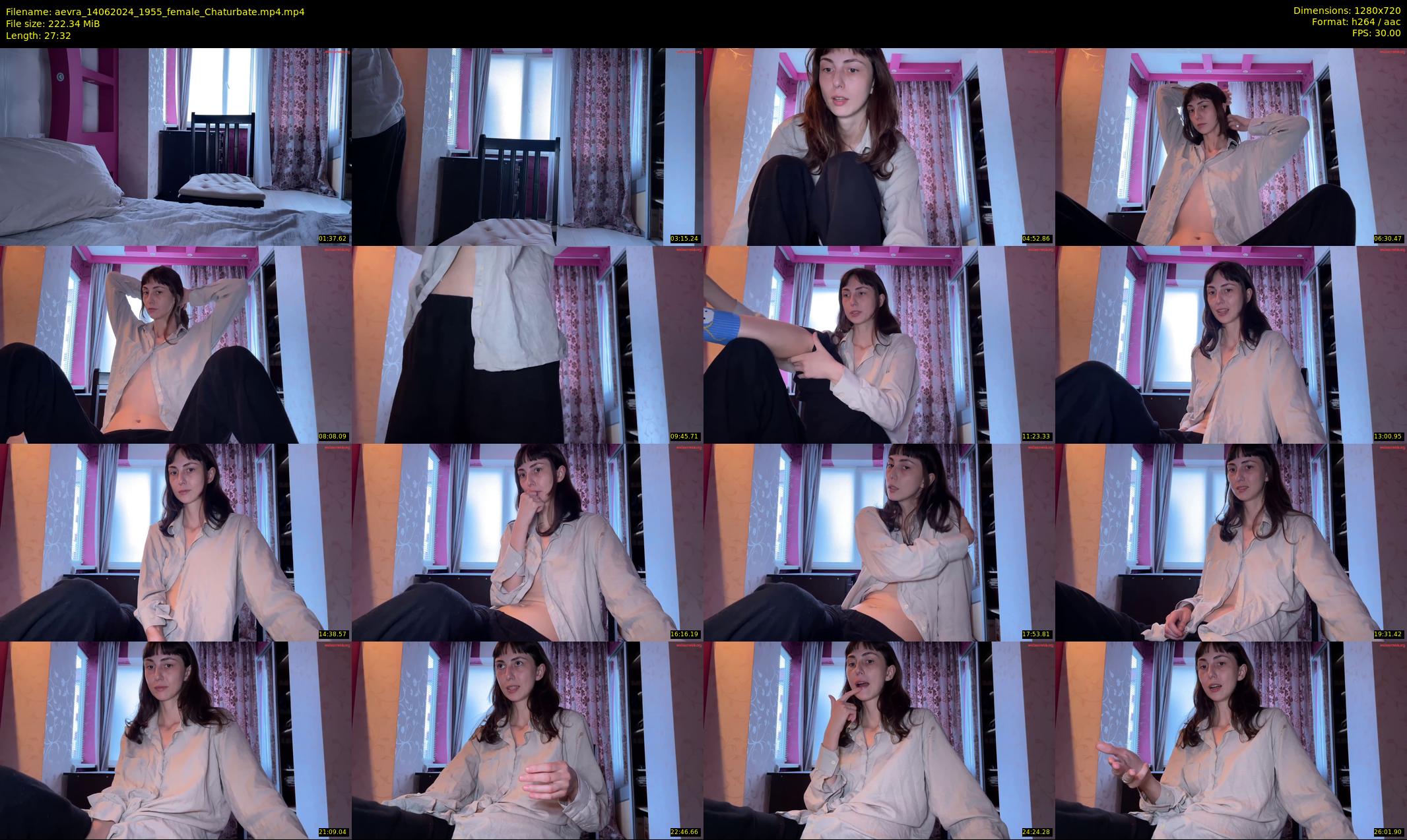 aevra — 28 minute Chaturbate female cam show recording, 720p, Jun 14, 2024