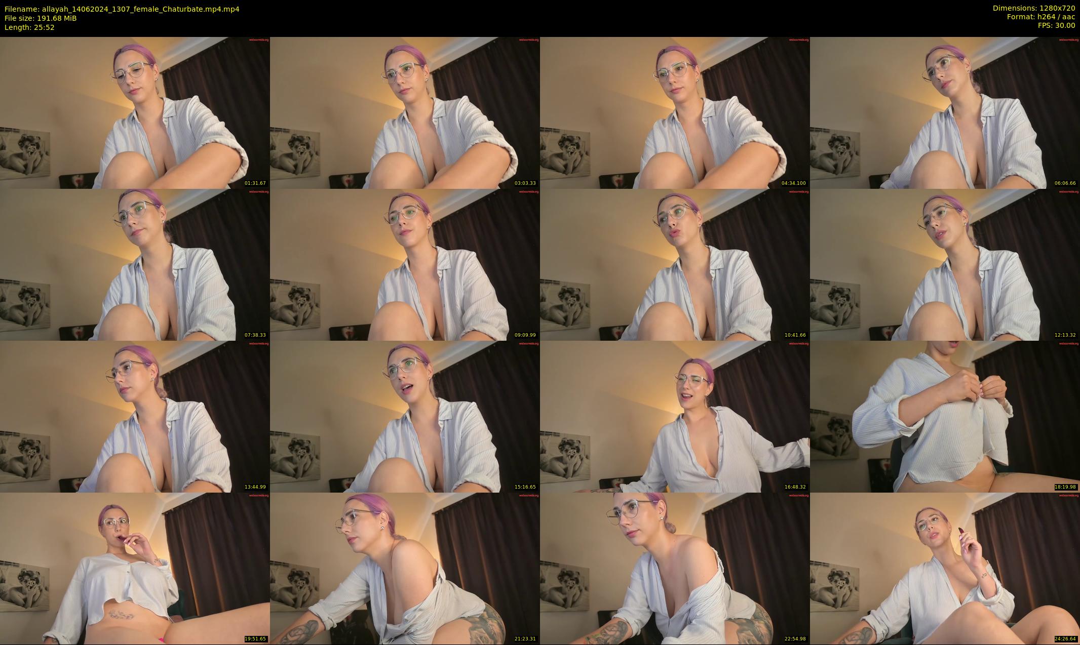 allayah — 26 minute Chaturbate female cam show recording, 720p, Jun 14, 2024