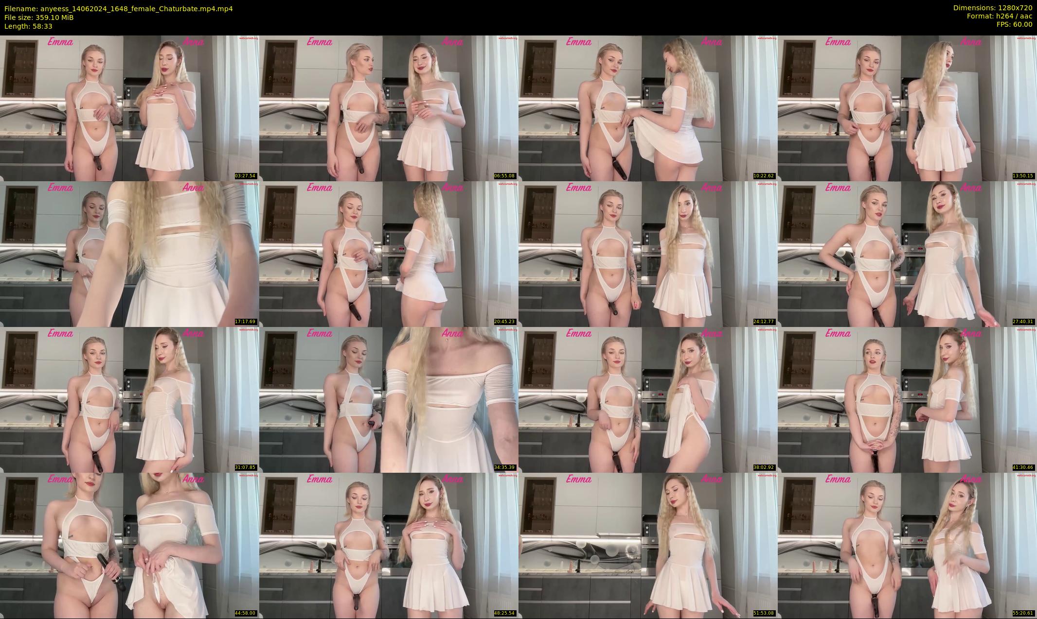 anyeess — 59 minute Chaturbate female cam show recording, 720p, Jun 14, 2024