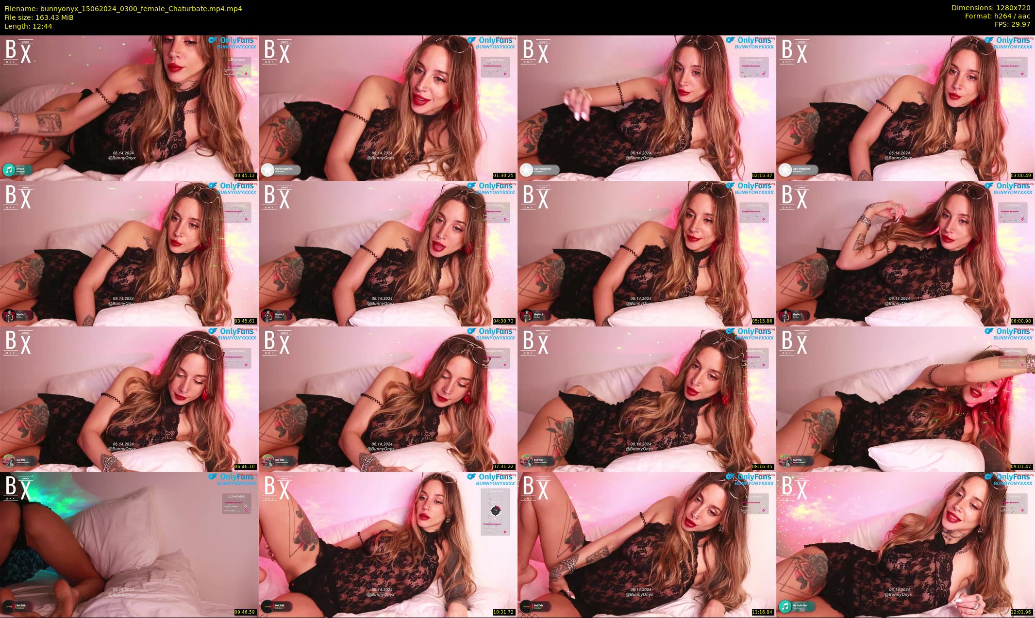 bunnyonyx — 13 minute Chaturbate female cam show recording, 720p, Jun 15, 2024