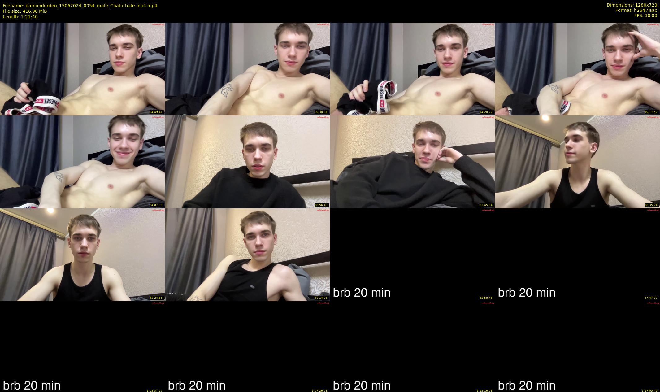 damondurden — 82 minute Chaturbate male cam show recording, 720p, Jun 15, 2024