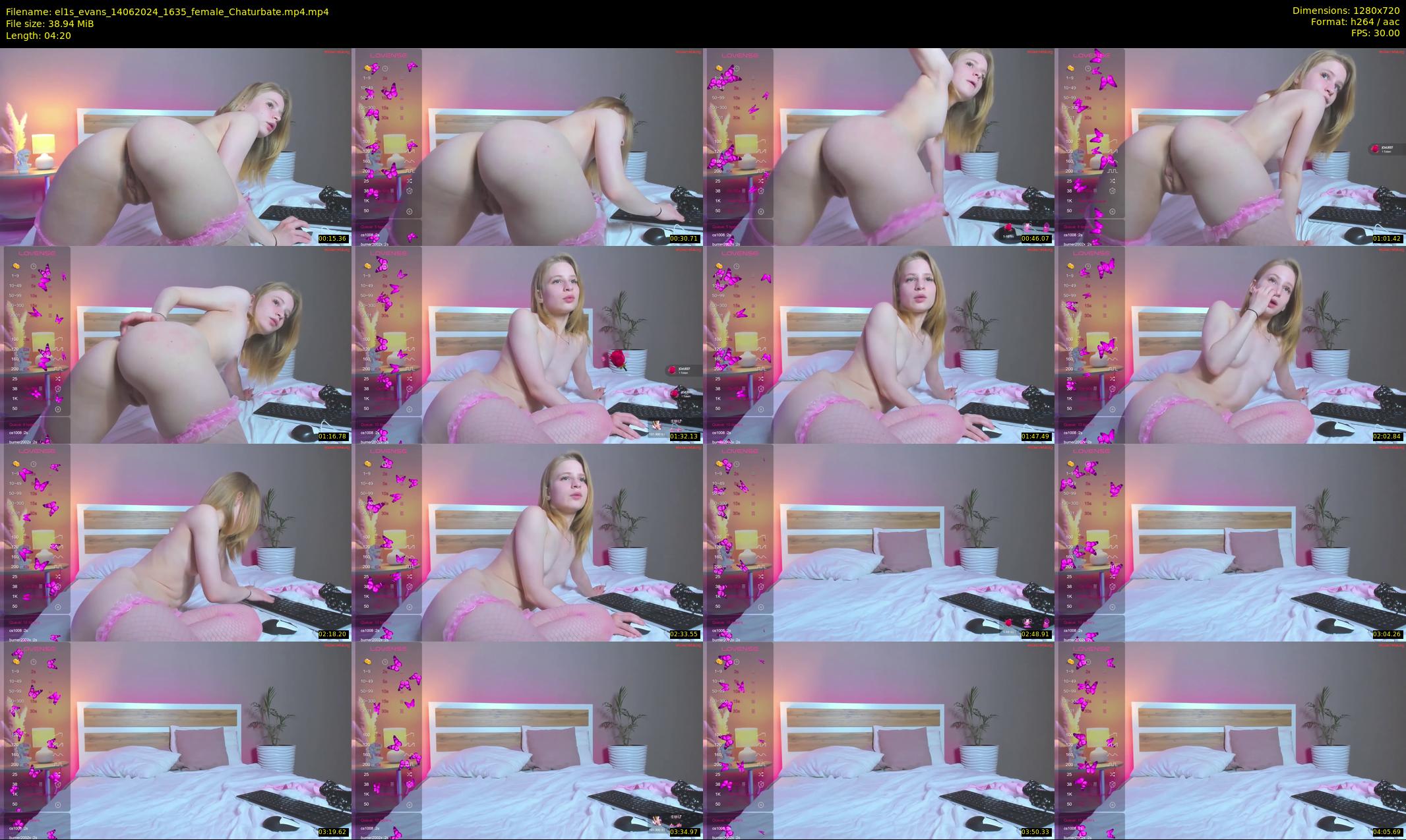 el1s_evans — 5 minute Chaturbate female cam show recording, 720p, Jun 14, 2024